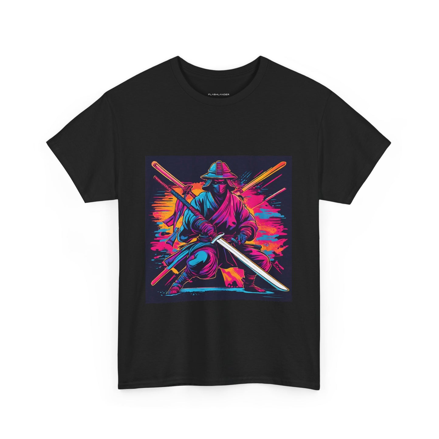 Samurai Warrior Sunset - Flashlander Gym Shirt