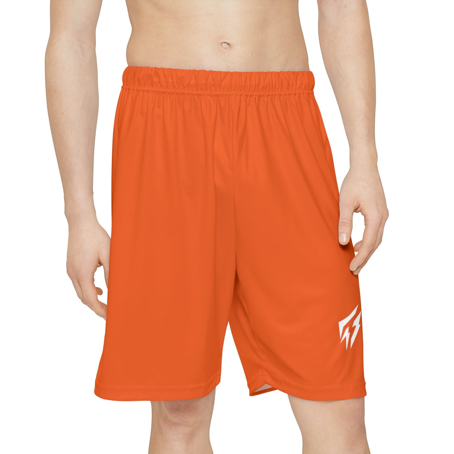 Flashlander ALG Performance Men’s Sports Shorts (AOP) Orange