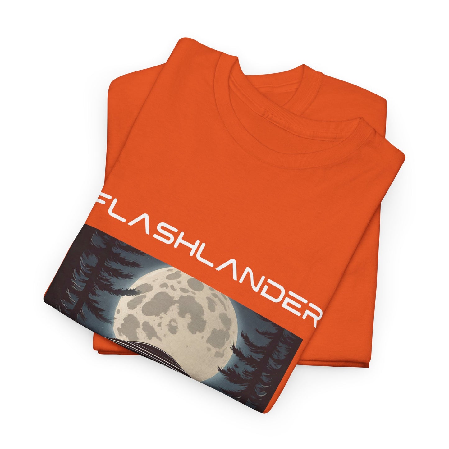 UFO Soaring Low in the Forest Tee Flashlander Gym Shirt