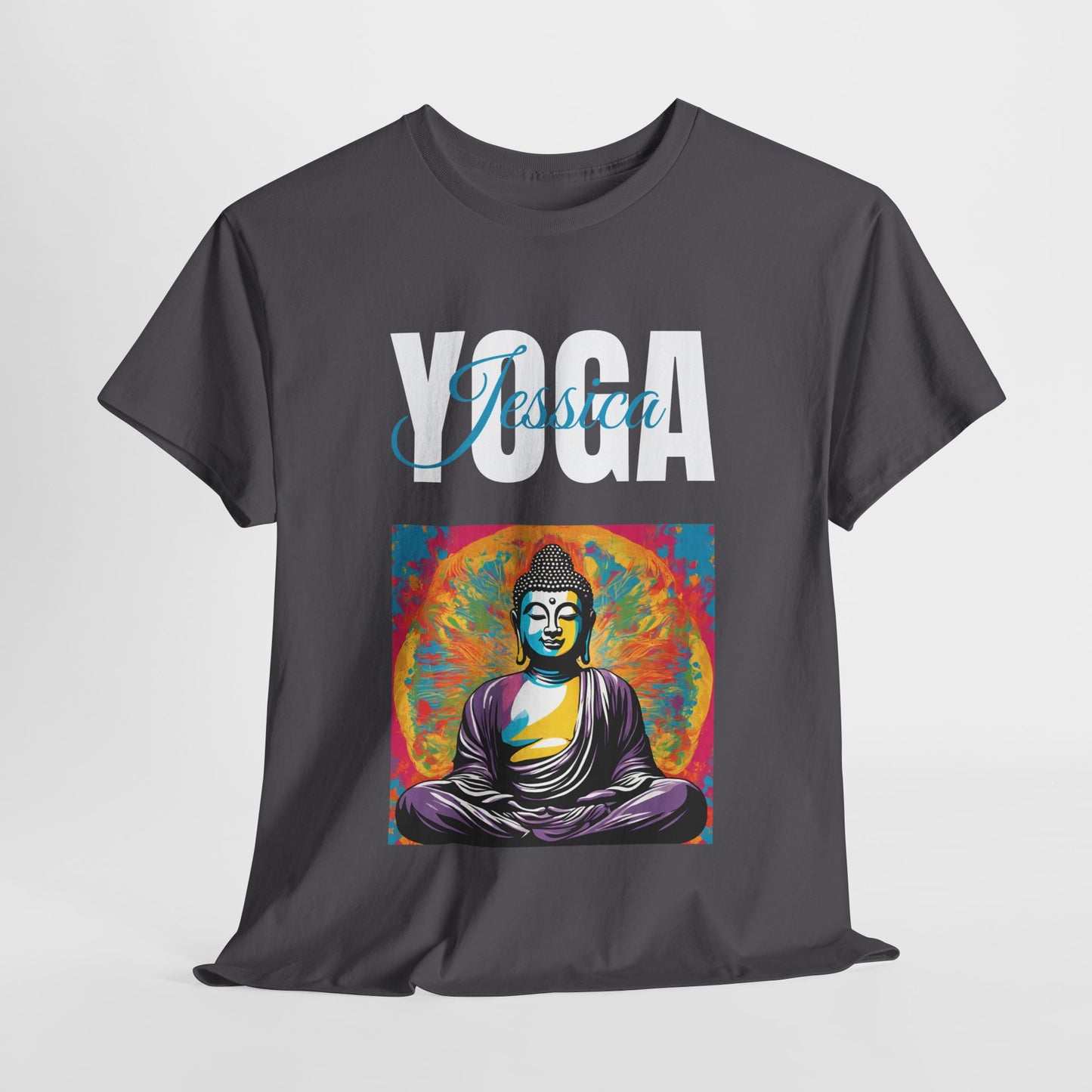 Personalized Yoga Shirt - Buddha Tee - Custom Name Flashlander Yoga Tee