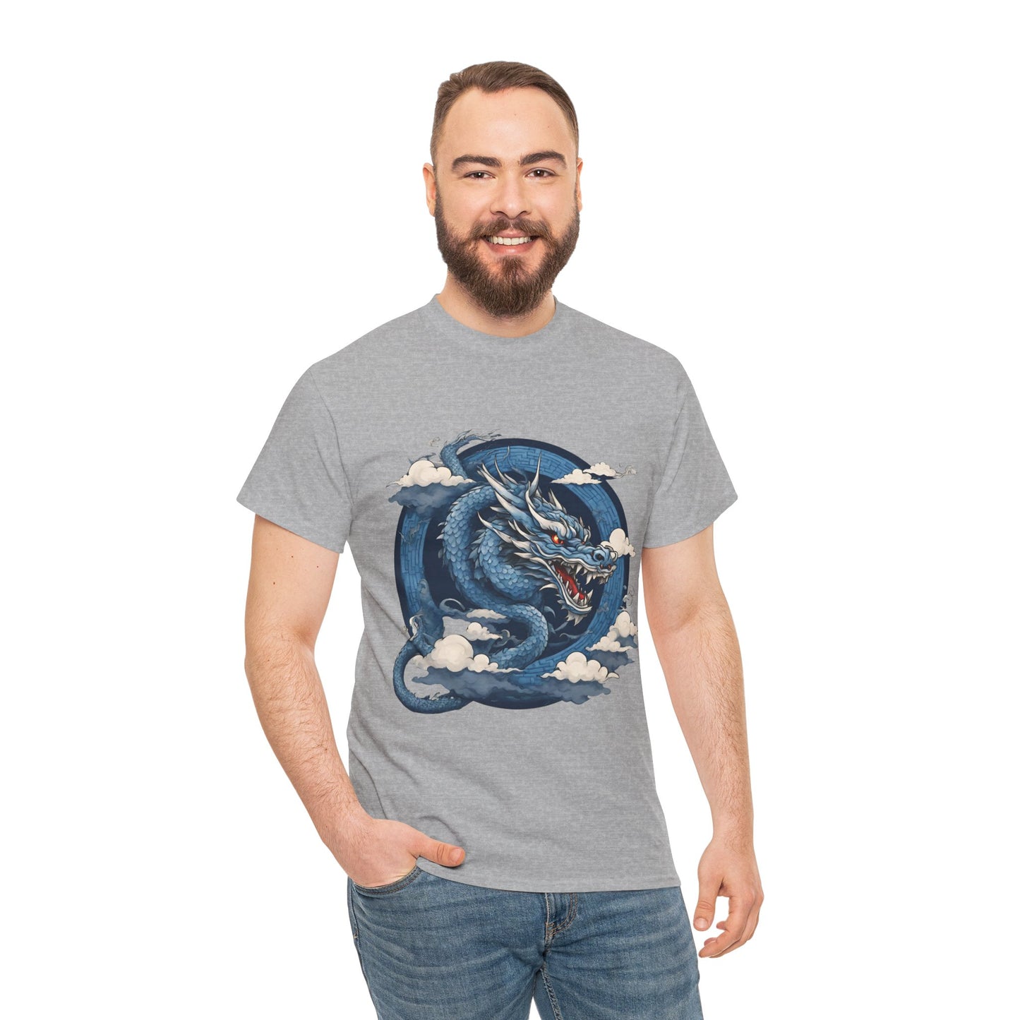 Dragon bleu japonais - T-shirt de sport Flashlander