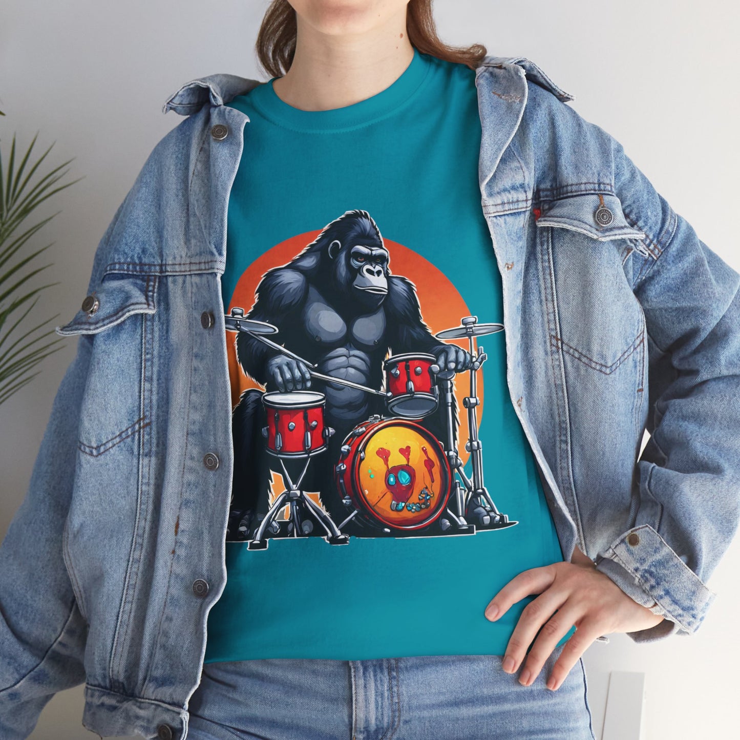 Muscle Gorilla Drummer Flashlander Gym Shirt