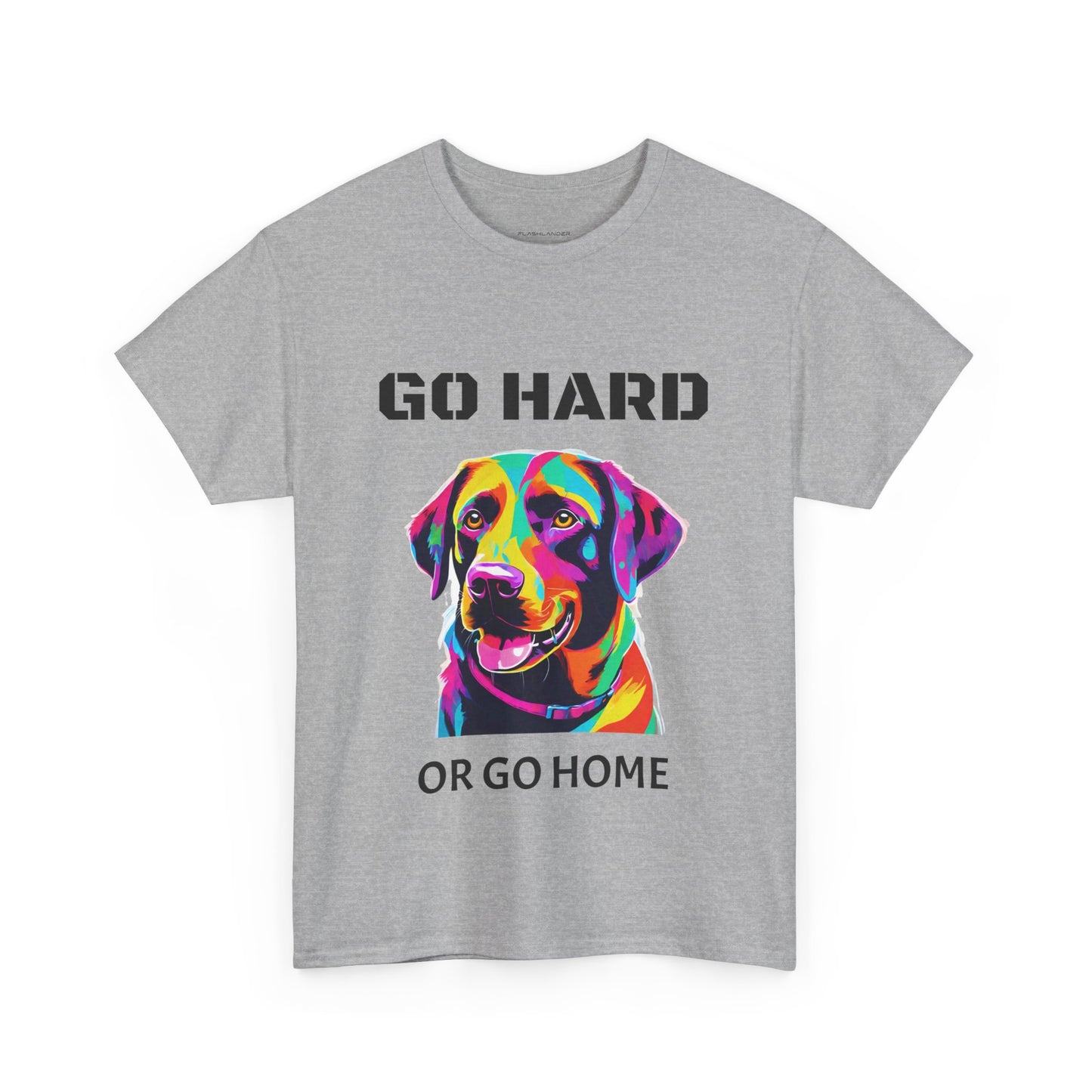 Labrador Retriever Dog Pop Art  - Go Hard Or Go Home Flashlander Gym Shirt