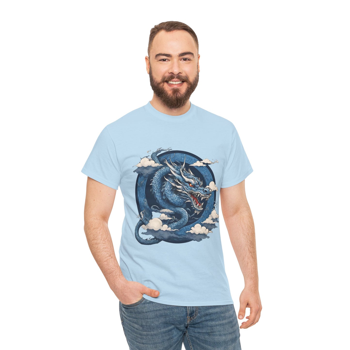 Dragon bleu japonais - T-shirt de sport Flashlander