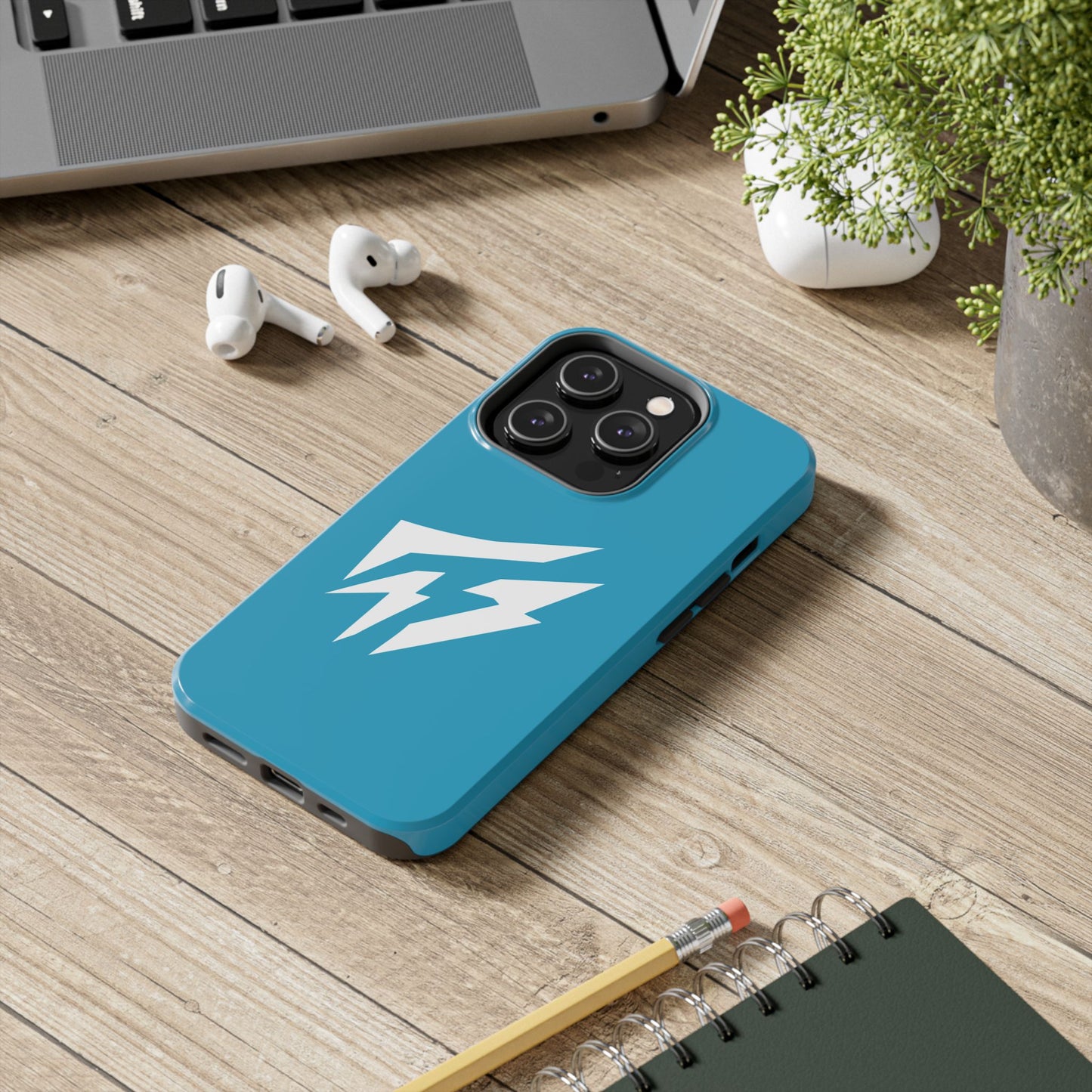 Flashlander Thunders Tough Phone Cases for all Iphone and Samsung Galaxy Blue Aqua Turquoise