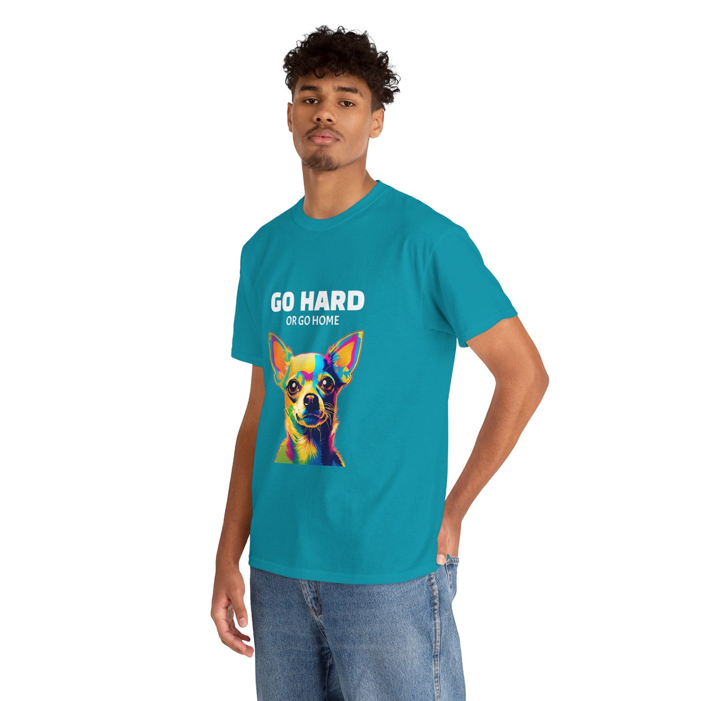 Chihuahua Dog Pop Art - Go Hard or Go Home Flashlander Gym Shirt