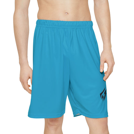 Flashlander ALG Performance Men’s Sports Shorts (AOP) Blue Turquoise B