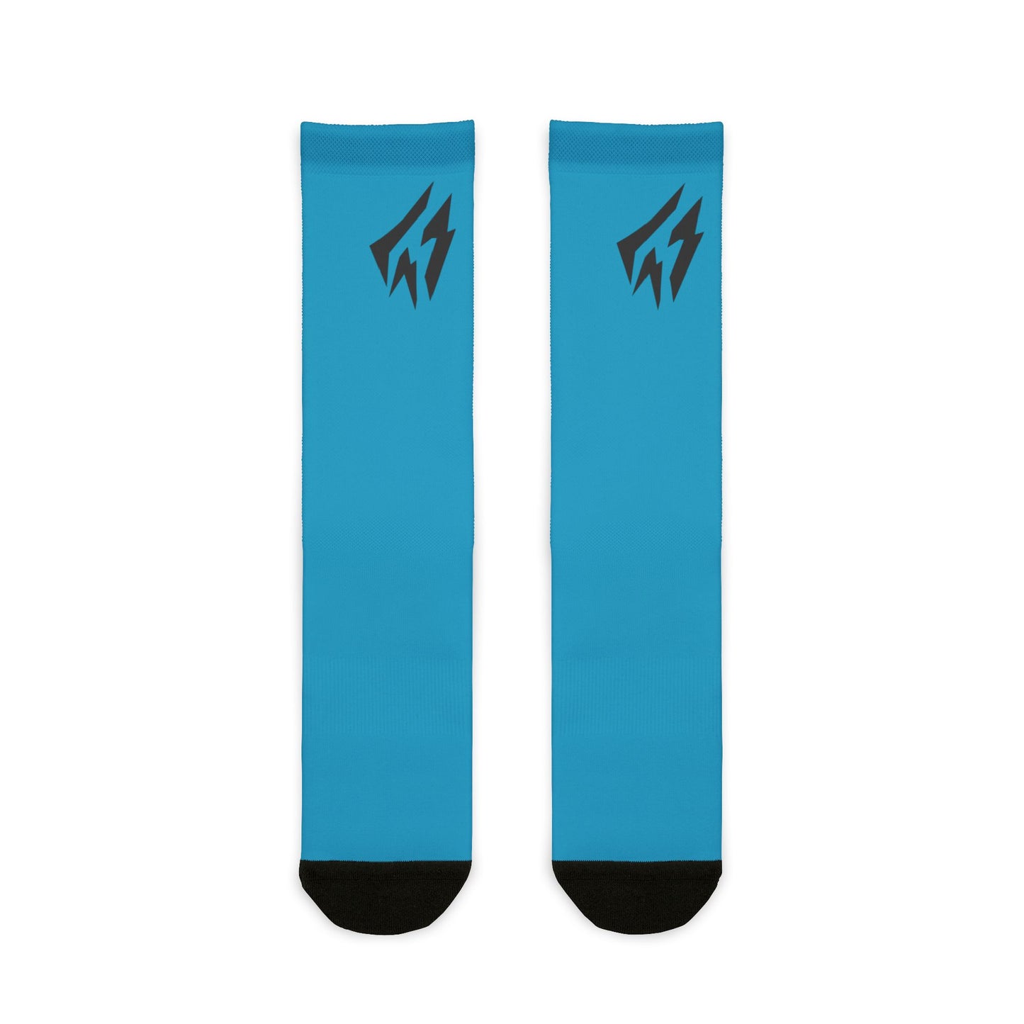 Flashlander Thunder Crew Sports Socks Blue Aqua Turquoise