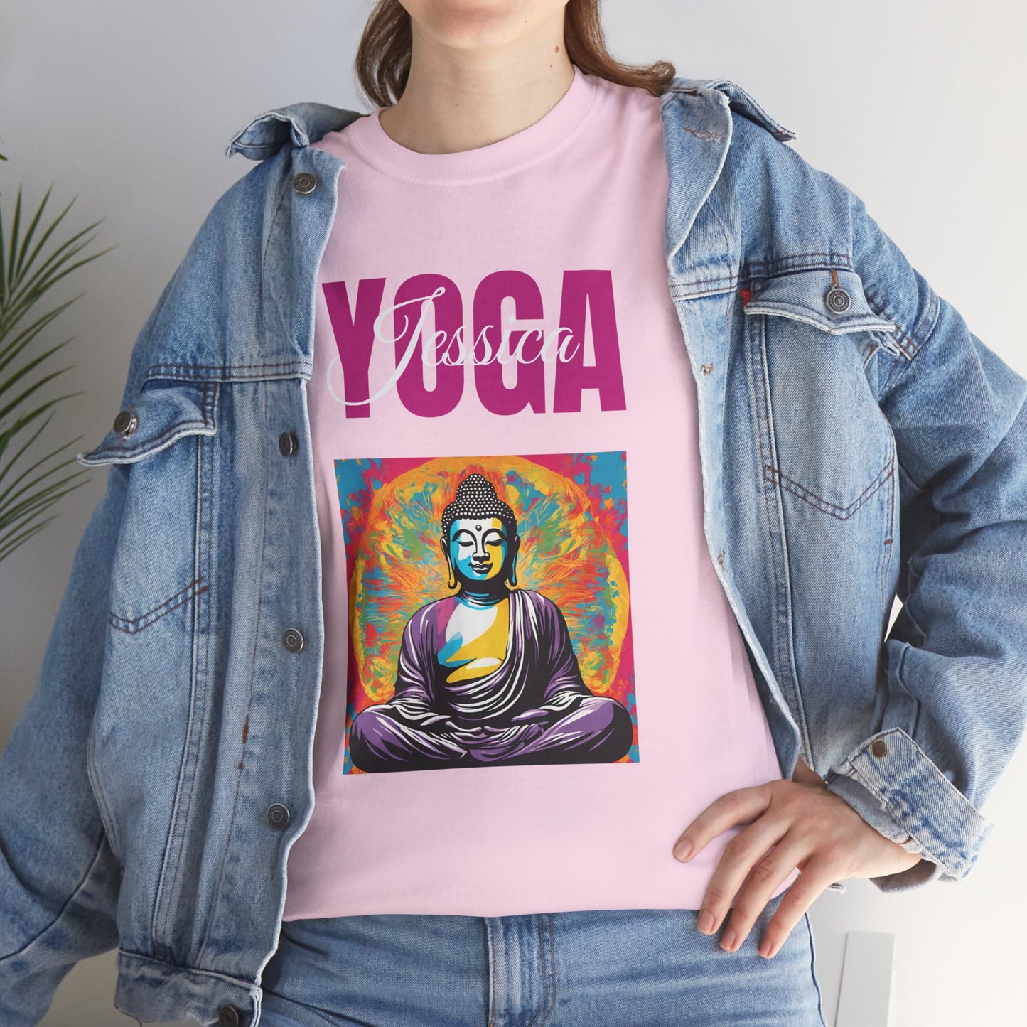 Personalized Yoga Shirt - Buddha Tee - Custom Name Flashlander Yoga Tee