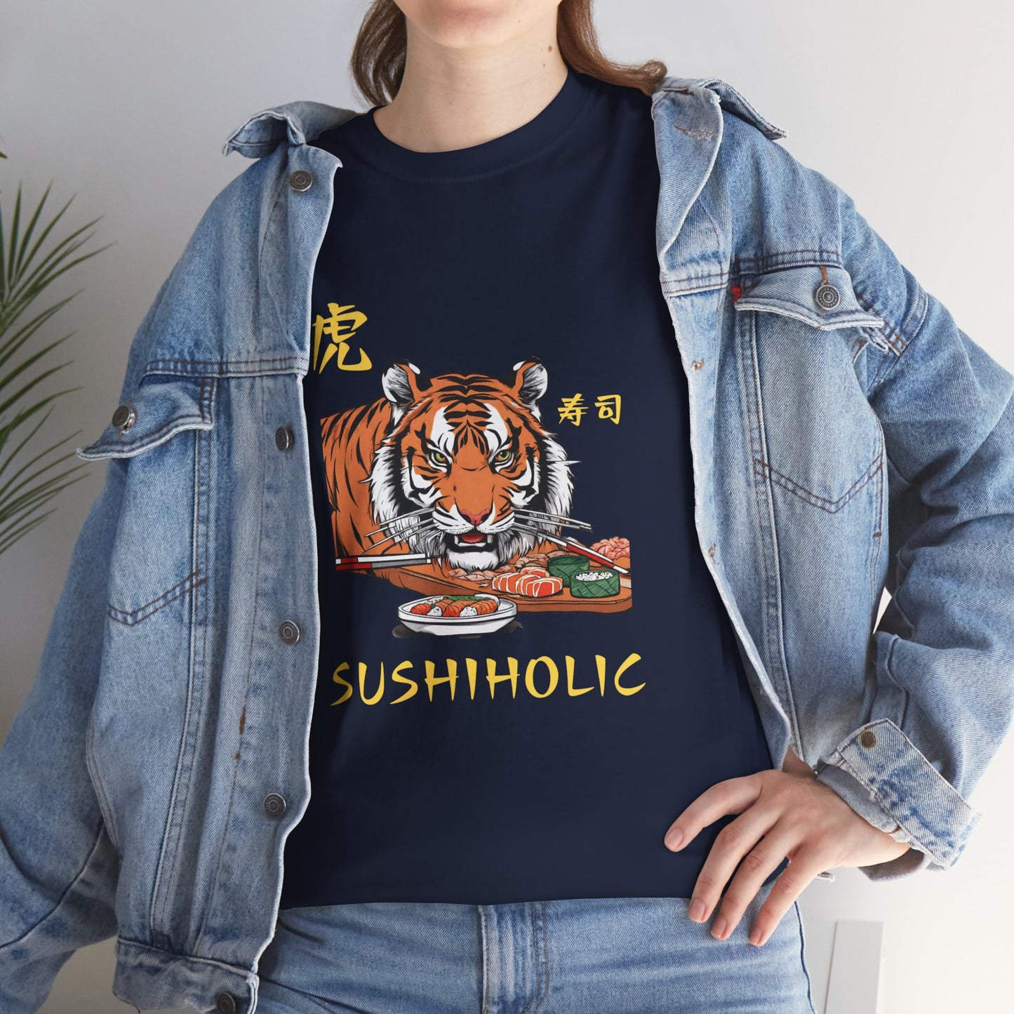 Tiger Sushi Lovers Sushiholic Graphic Tee Flashlander