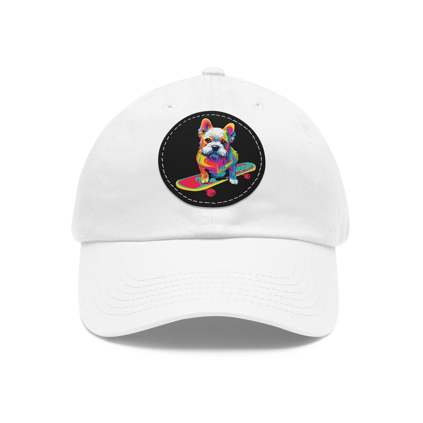 Skateboard Dog Hat Skateboard Dog Cap Art Pop Dog Hat Dad Hat with Patch Baseball Puppy Hat Puppy Cap Paw Cap Dog Hat Dog Cap Art PopDog Cap