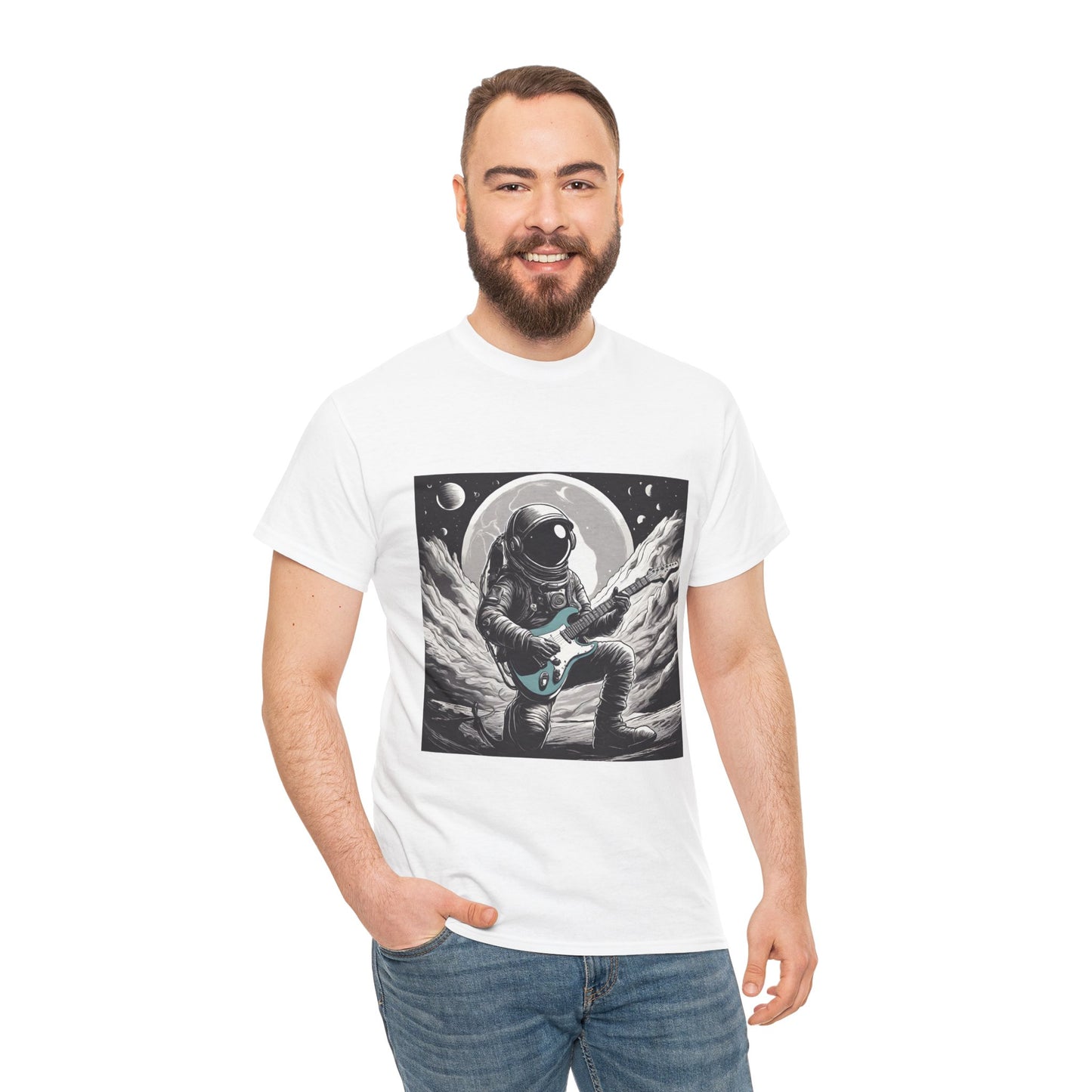 Galactic Jam Rockstar Astronaut Flashlander Gym Shirt