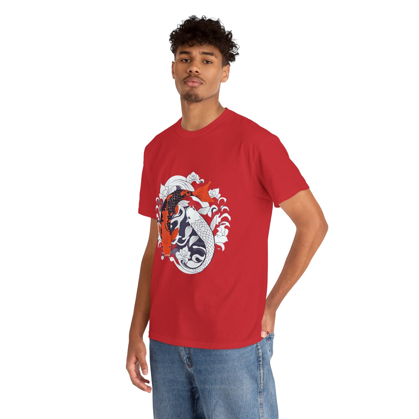 Yin Yang Japanese Koi Fish Flashlander Gym Shirt