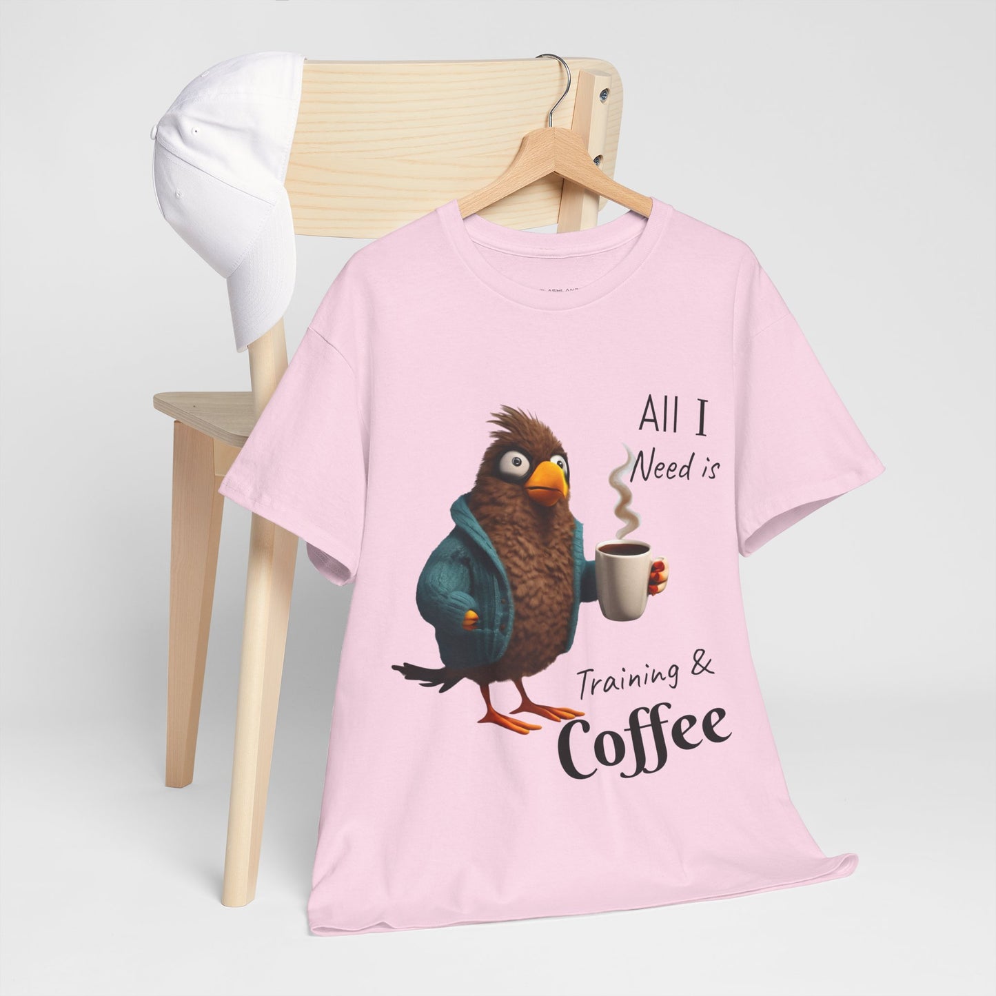 Camiseta con el mensaje "Todo lo que necesito es entrenamiento y café" - Camiseta de gimnasio Flashlander