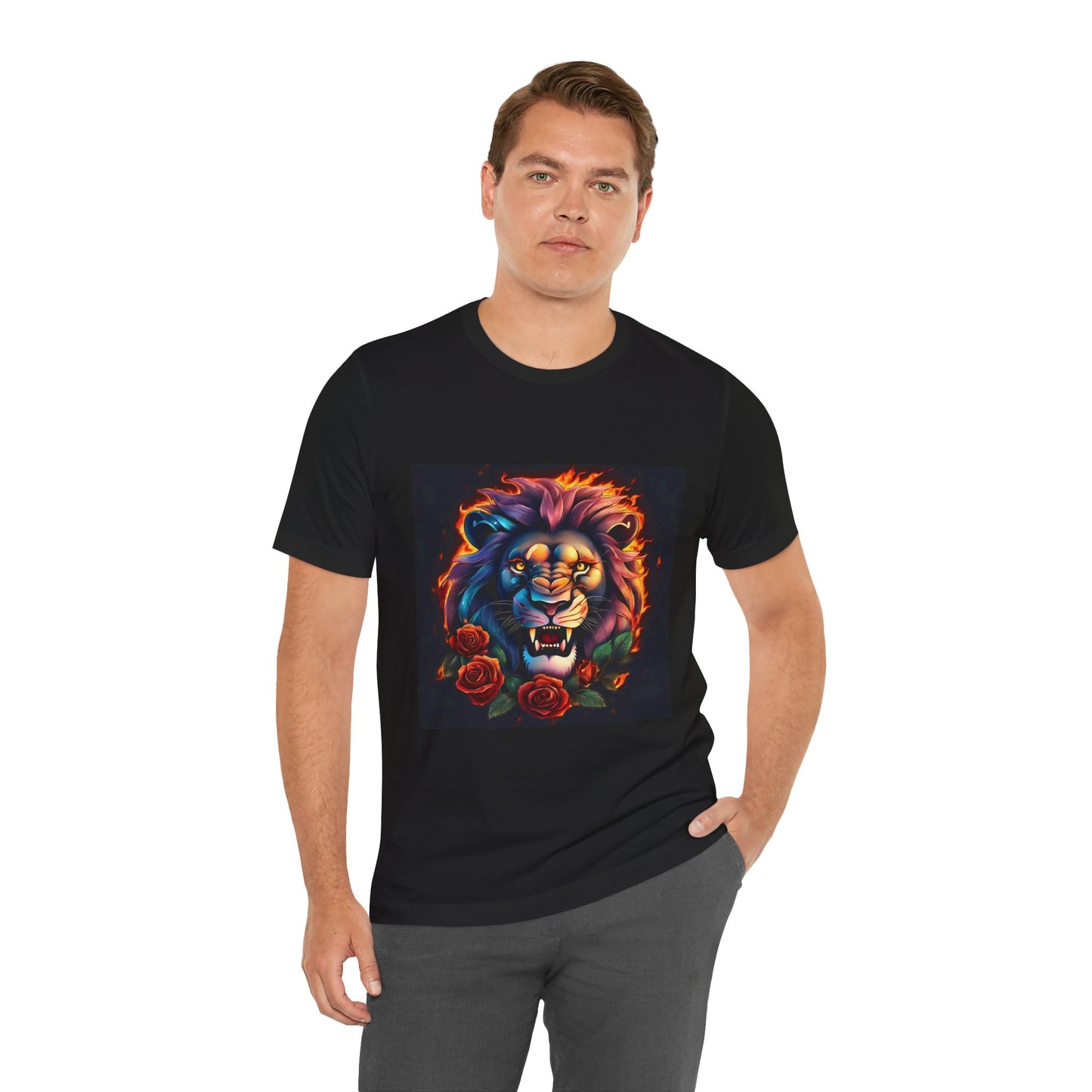 Brave Lion Flames Flashlander Gym Shirt