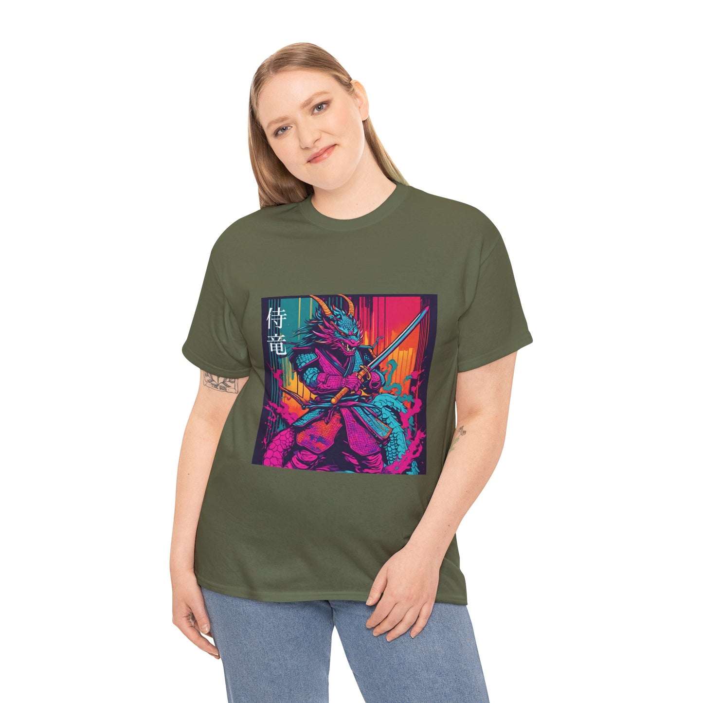 Dragon Samurai Pop Art - Flashlander Gym Shirt