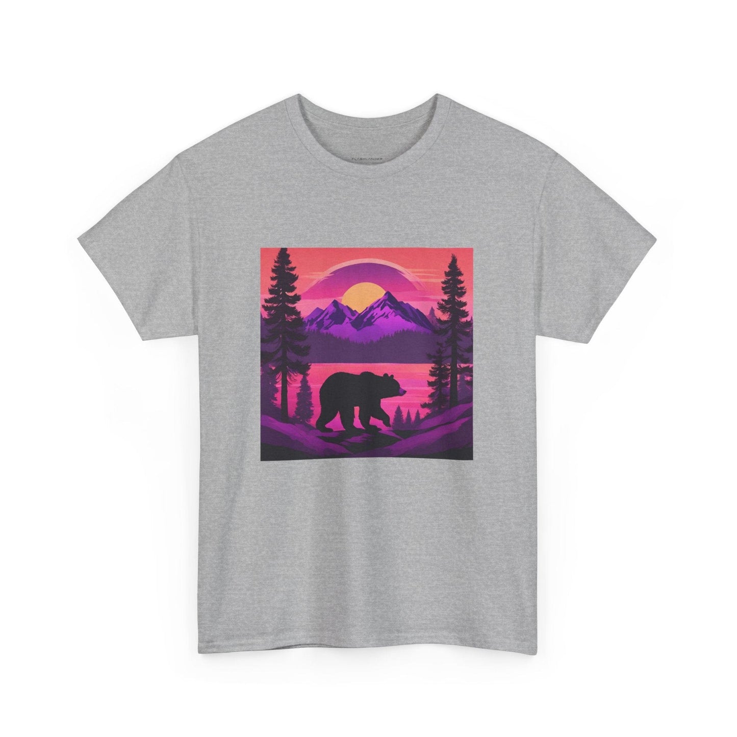 T-shirt graphique Bear Majestic Sunset Flashlander