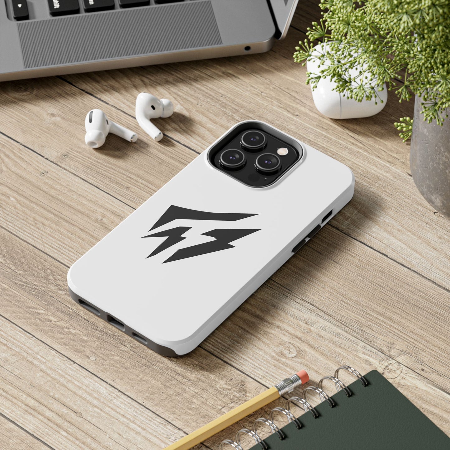 Flashlander Thunders Tough Phone Cases for all Iphone and Samsung Galaxy White