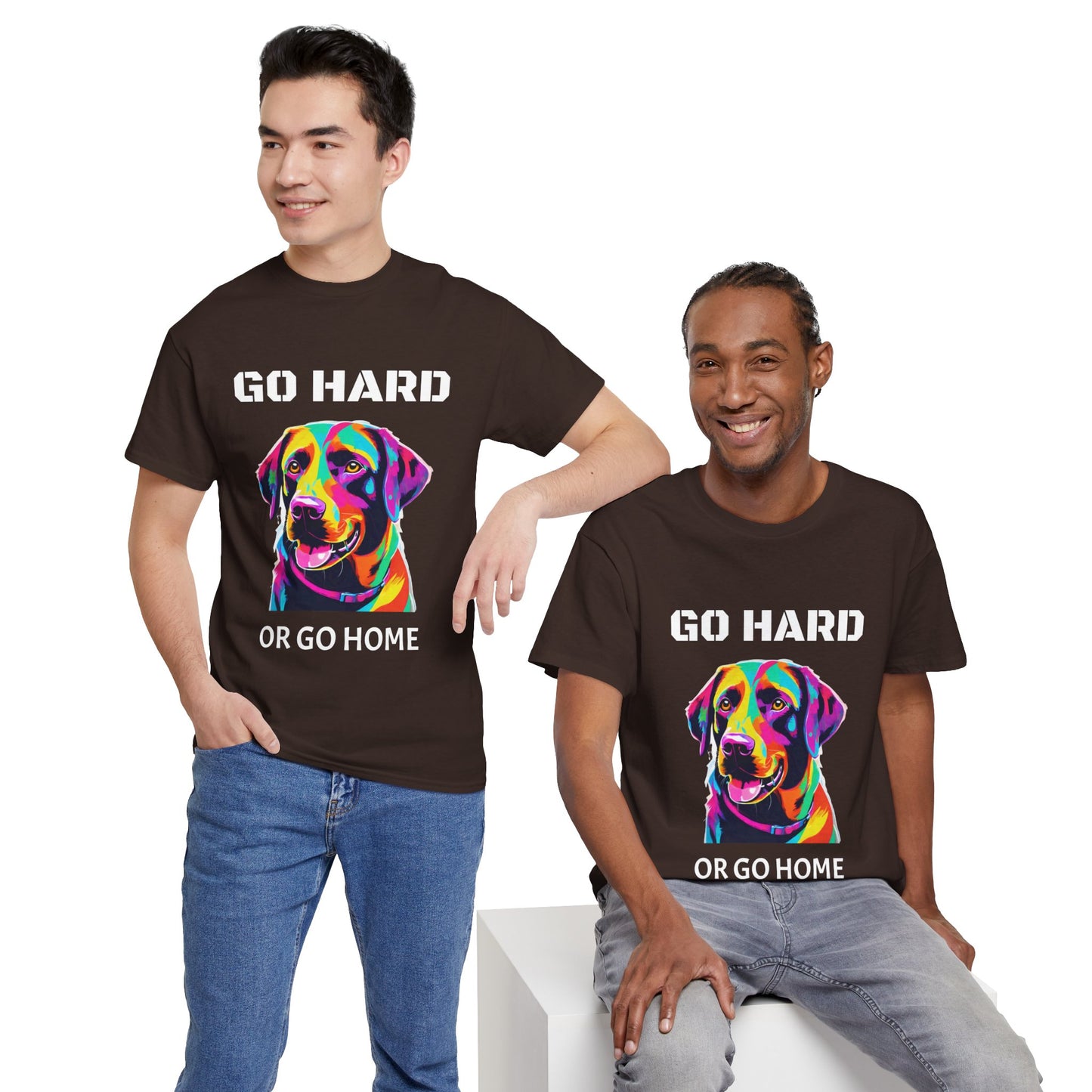 Labrador Retriever Dog Pop Art  - Go Hard Or Go Home Flashlander Gym Shirt