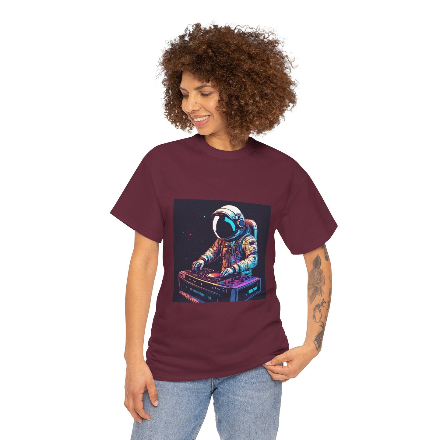 Astronaut Techno DJ Flashlander Gym Shirt