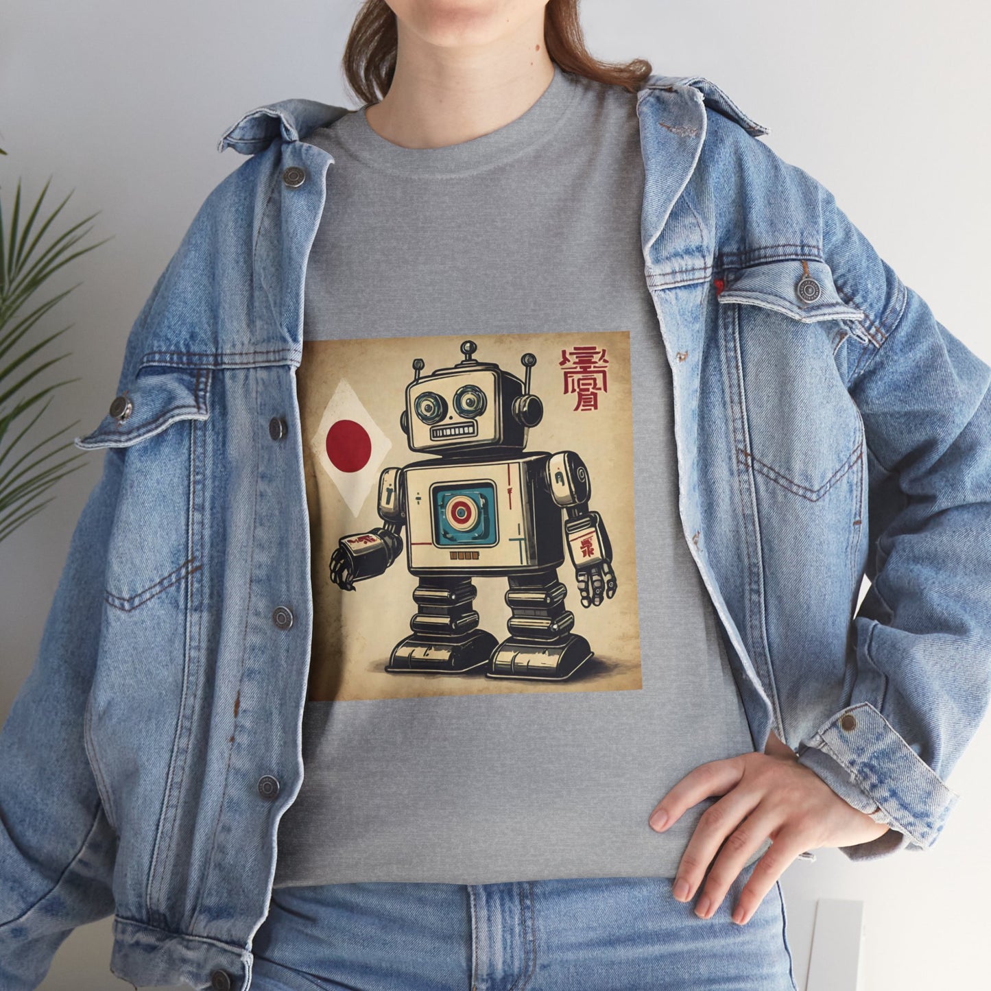 Camiseta deportiva con diseño de robot japonés vintage - Flashlander