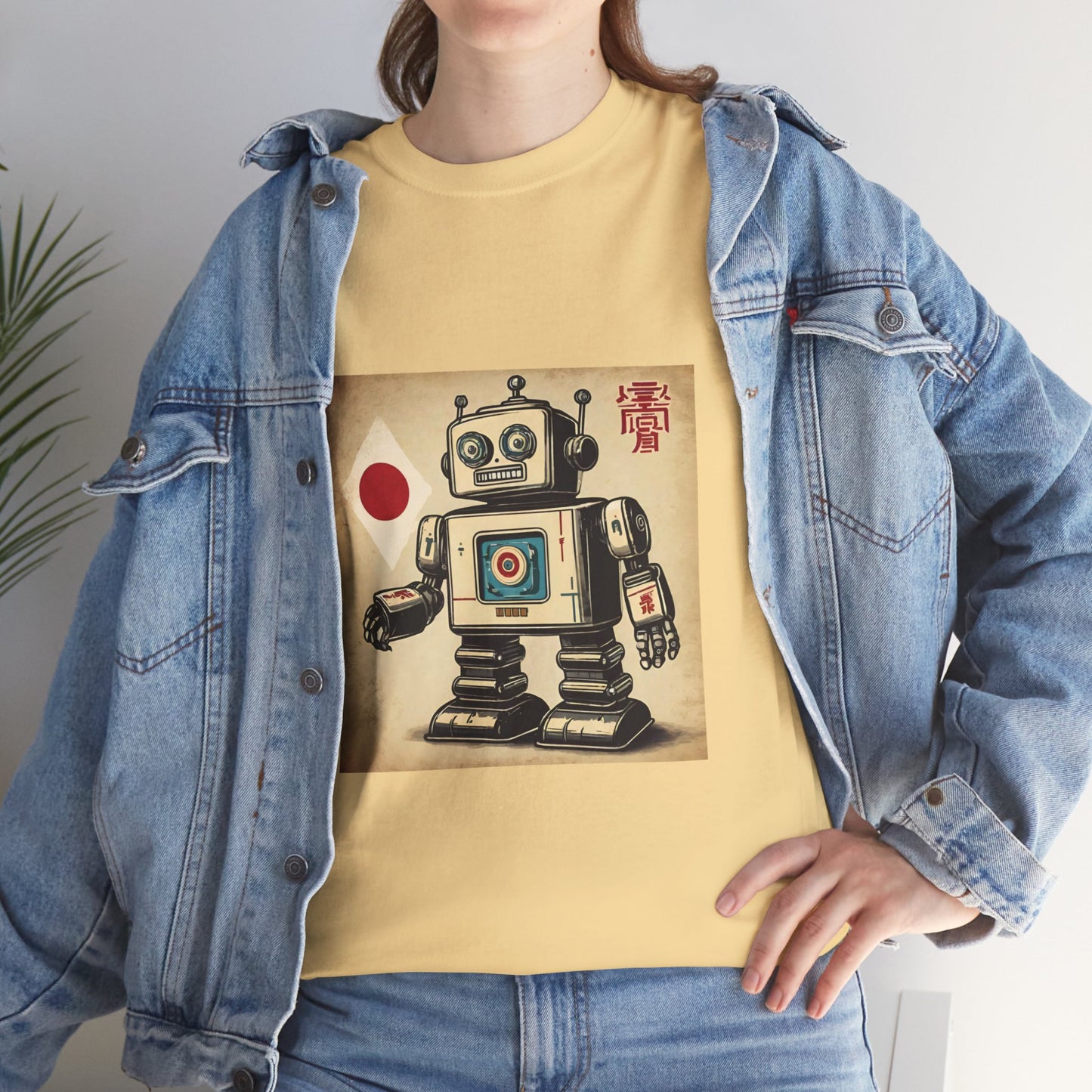 Camiseta deportiva con diseño de robot japonés vintage - Flashlander