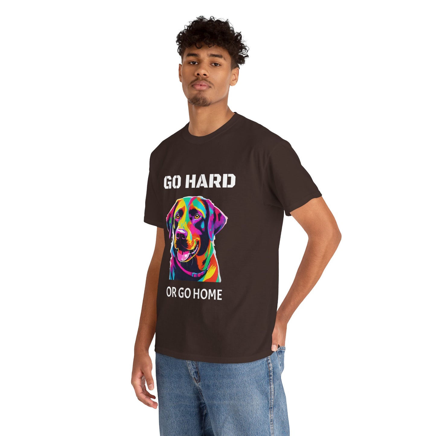 Labrador Retriever Dog Pop Art  - Go Hard Or Go Home Flashlander Gym Shirt