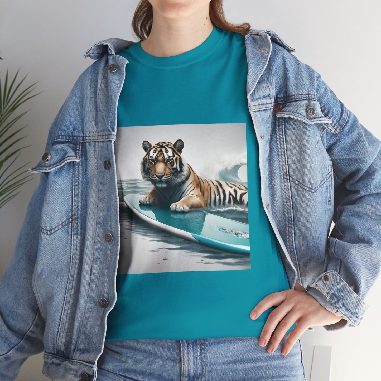 Tiger Surfing Vintage Flashlander Gym Shirt