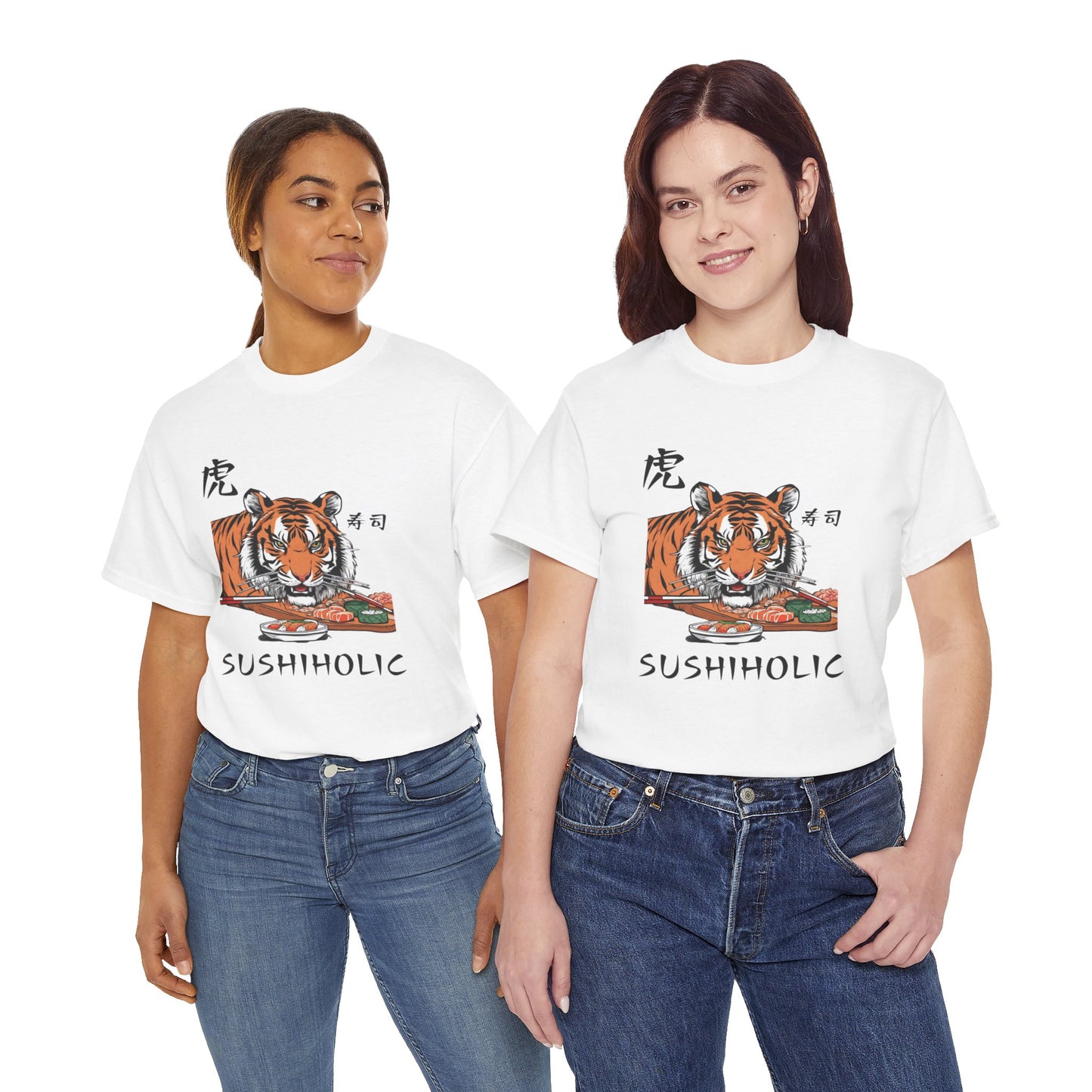 Tiger Sushi Lovers Sushiholic Graphic Tee Flashlander