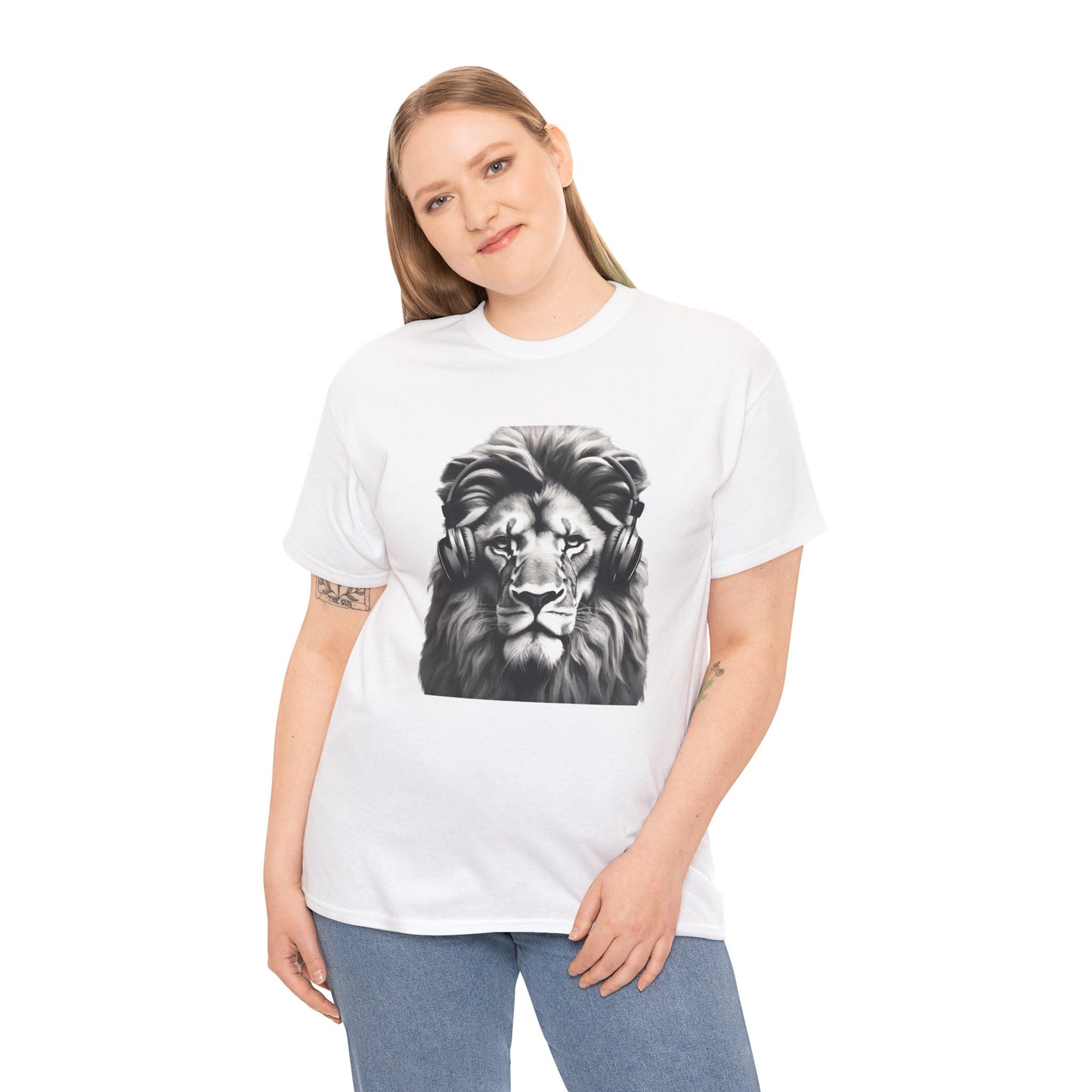 Lion Training with Headphones - Flashlander Gym Shirt