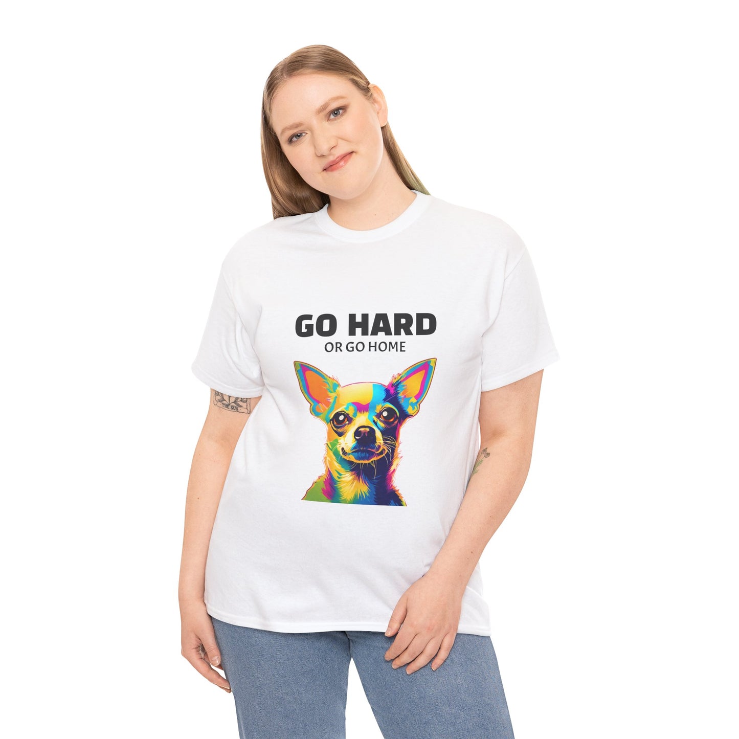 Chihuahua Dog Pop Art - Go Hard or Go Home Flashlander Gym Shirt