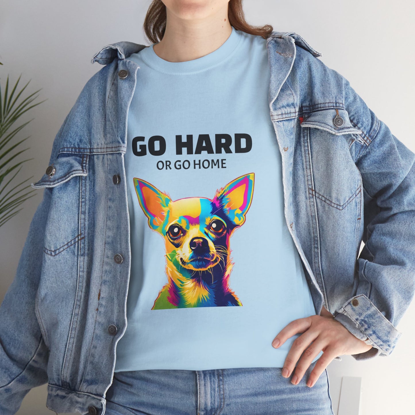 Chihuahua Dog Pop Art - Go Hard or Go Home Flashlander Gym Shirt