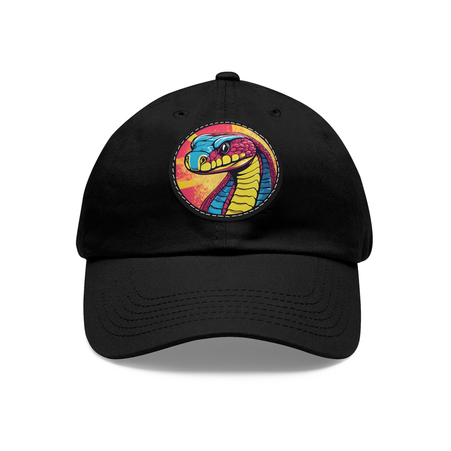 Cobra Hat Cobra Cap Cobra Kai Cobra Snake Art Pop Dad Hat with Patch (Round) Baseball Black Mamba Cap Snake Cap Snake Hat Custom Cap Flashlander