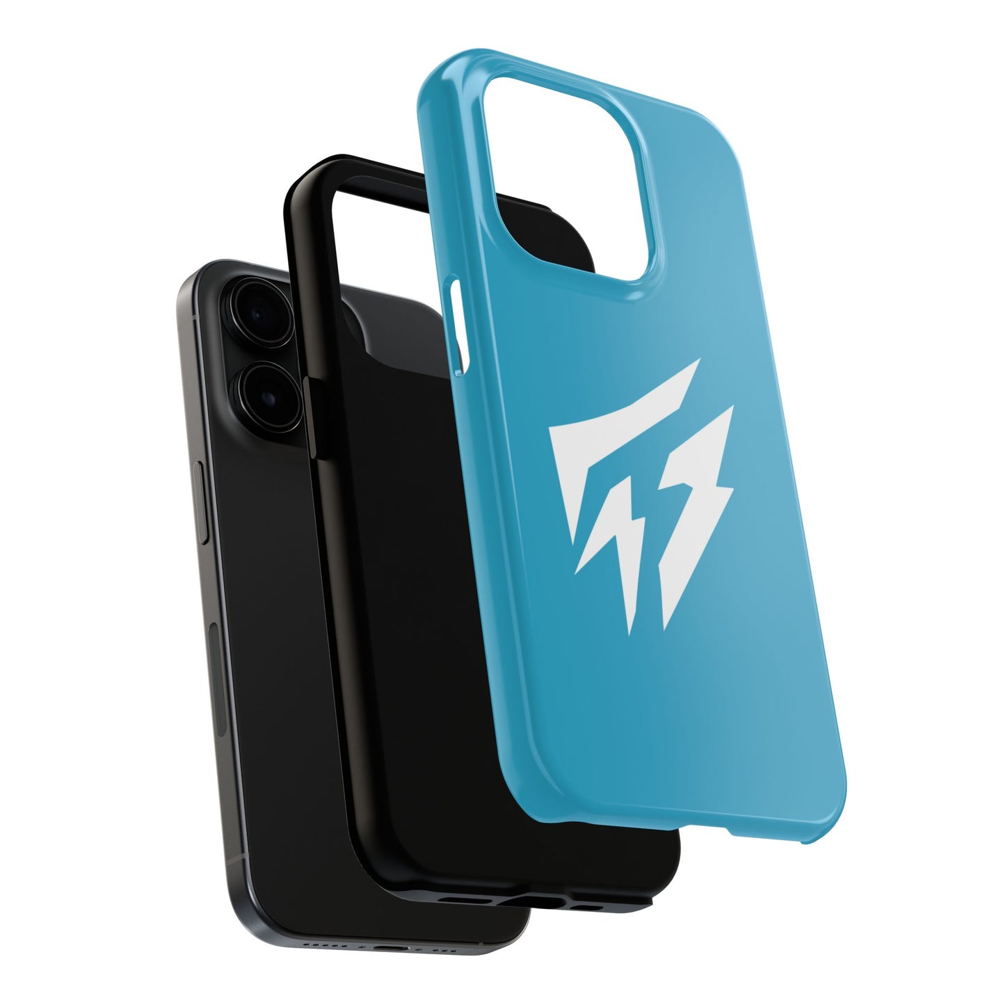 Flashlander Thunders Tough Phone Cases for all Iphone and Samsung Galaxy Blue Aqua Turquoise