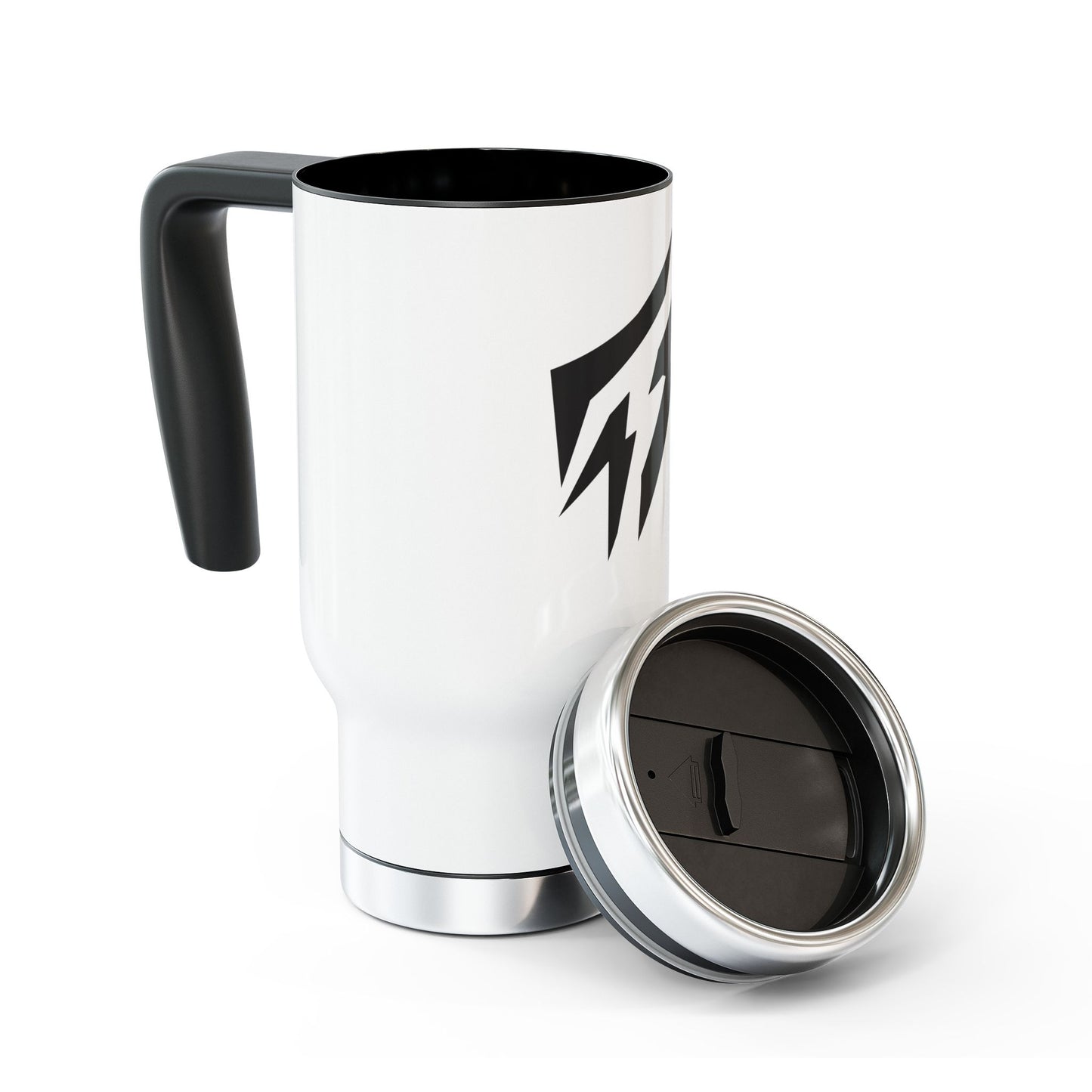 Taza deportiva de viaje de acero inoxidable Flashlander con asa de 14 oz