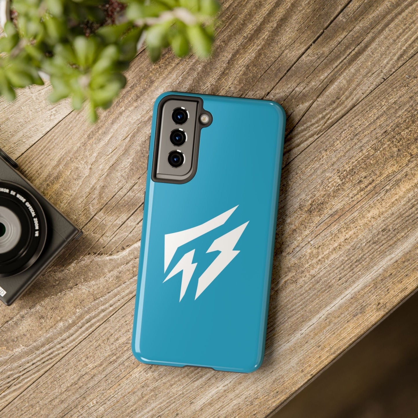 Flashlander Thunders Tough Phone Cases for all Iphone and Samsung Galaxy Blue Aqua Turquoise