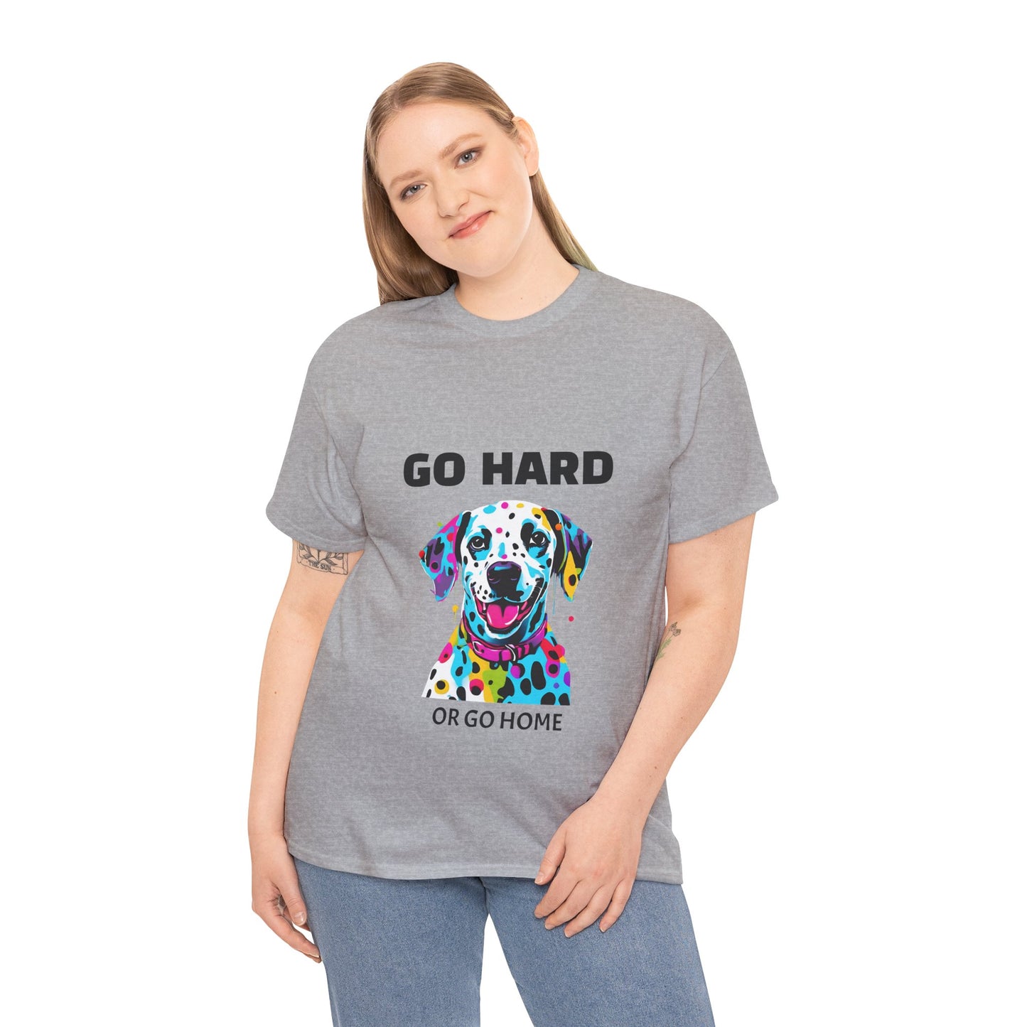 Dalmatian Dog Pop Art  - Go Hard Or Go Home Flashlander Gym Shirt