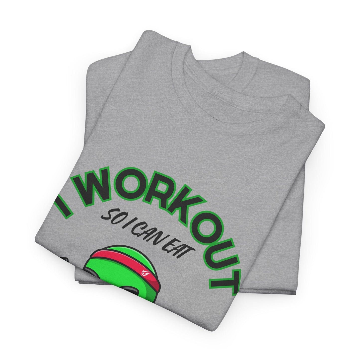 Alien I Workout So I Can Eat Garbage Graphic Tee Flashlander