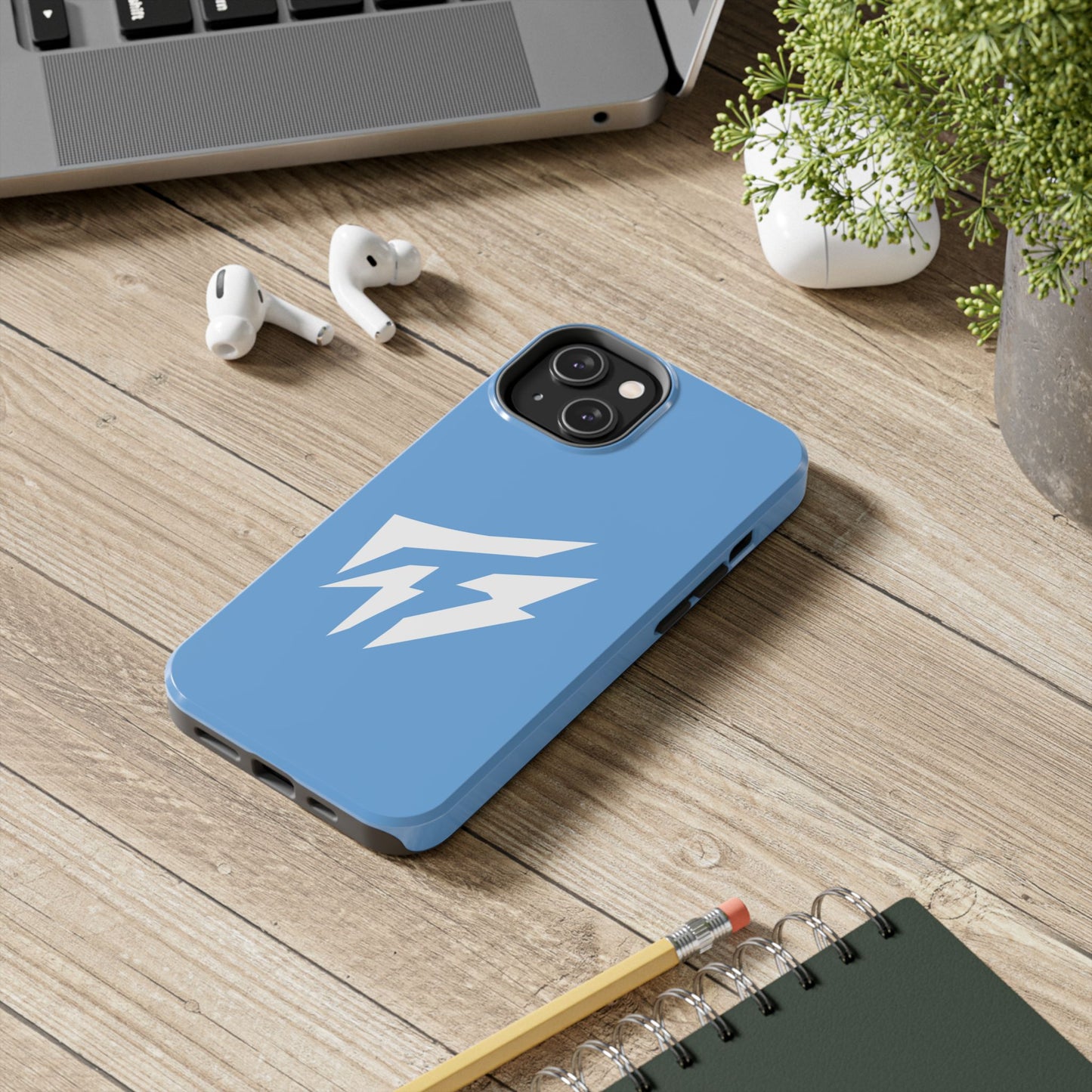 Flashlander Thunders Tough Phone Cases for all Iphone and Samsung Galaxy Light Blue