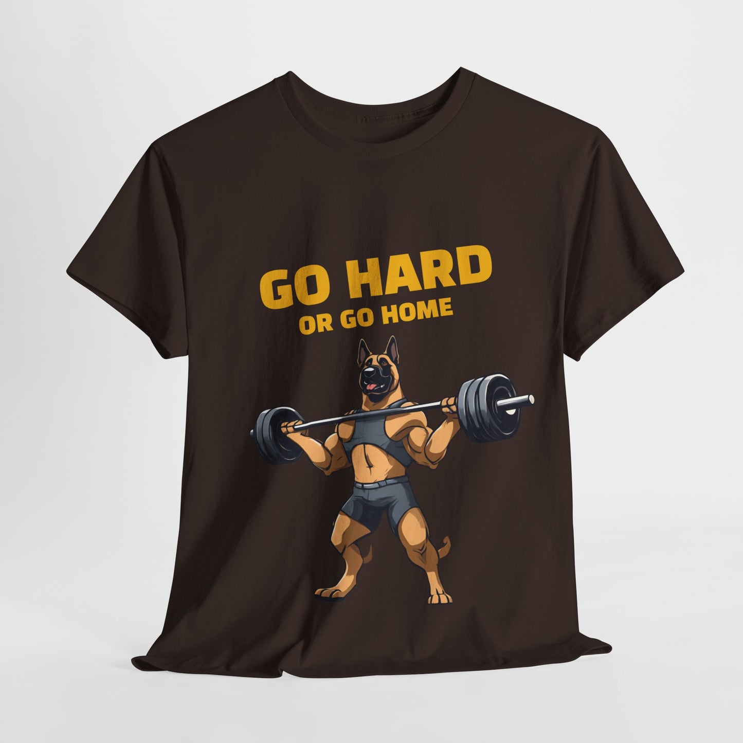 Muscular German Shepherd Dog Weightlifting  - Flashlander Gym Shirt