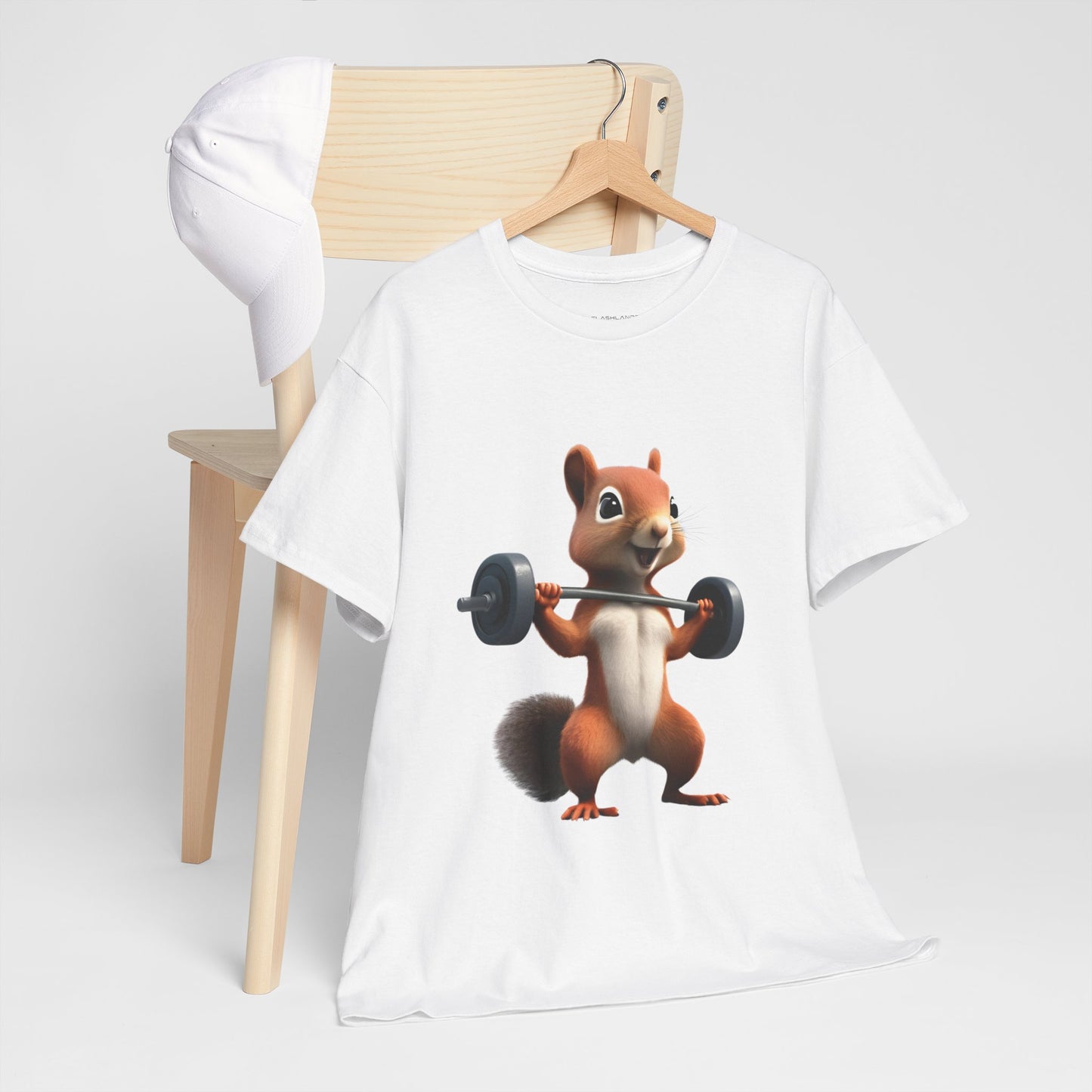 Squirrel Weightlifting Vintage Gym Shirt - Flashlander Graphic Tee