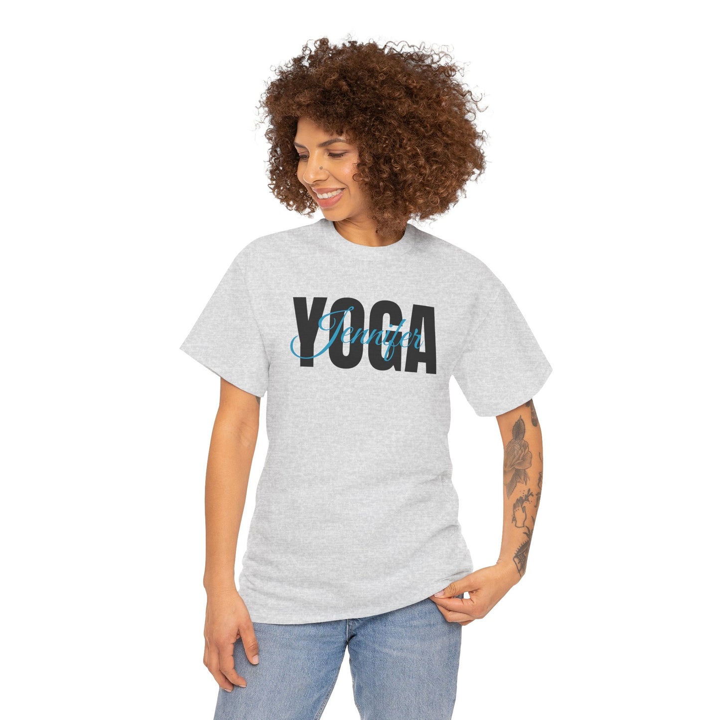 Personalized Yoga Shirt with Custom Name - Flashlander Gym Tee