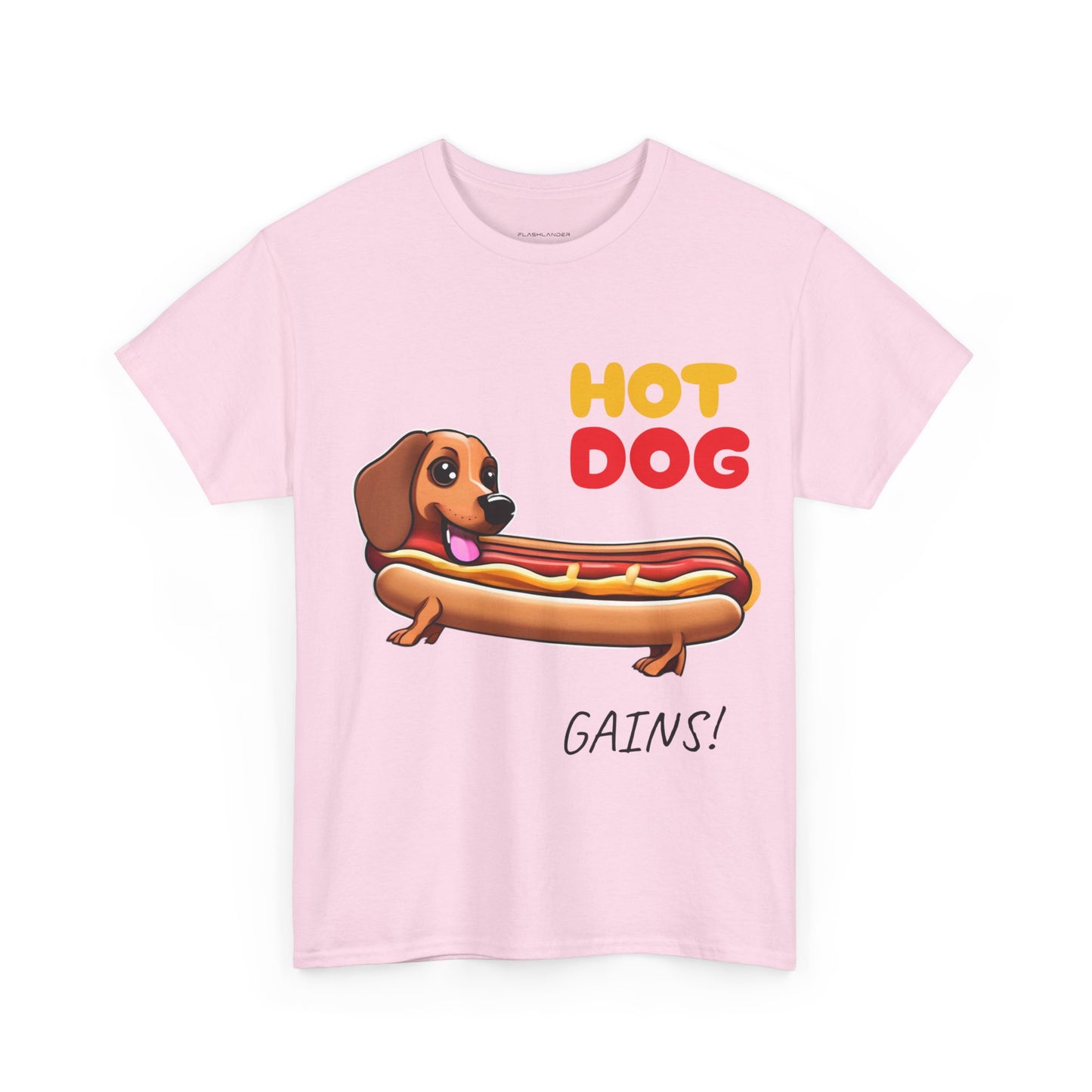 Hot Dog Gains Dachshund Dog - Flashlander Gym Shirt