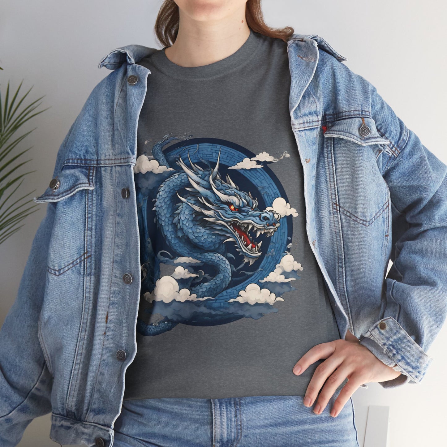 Dragon bleu japonais - T-shirt de sport Flashlander