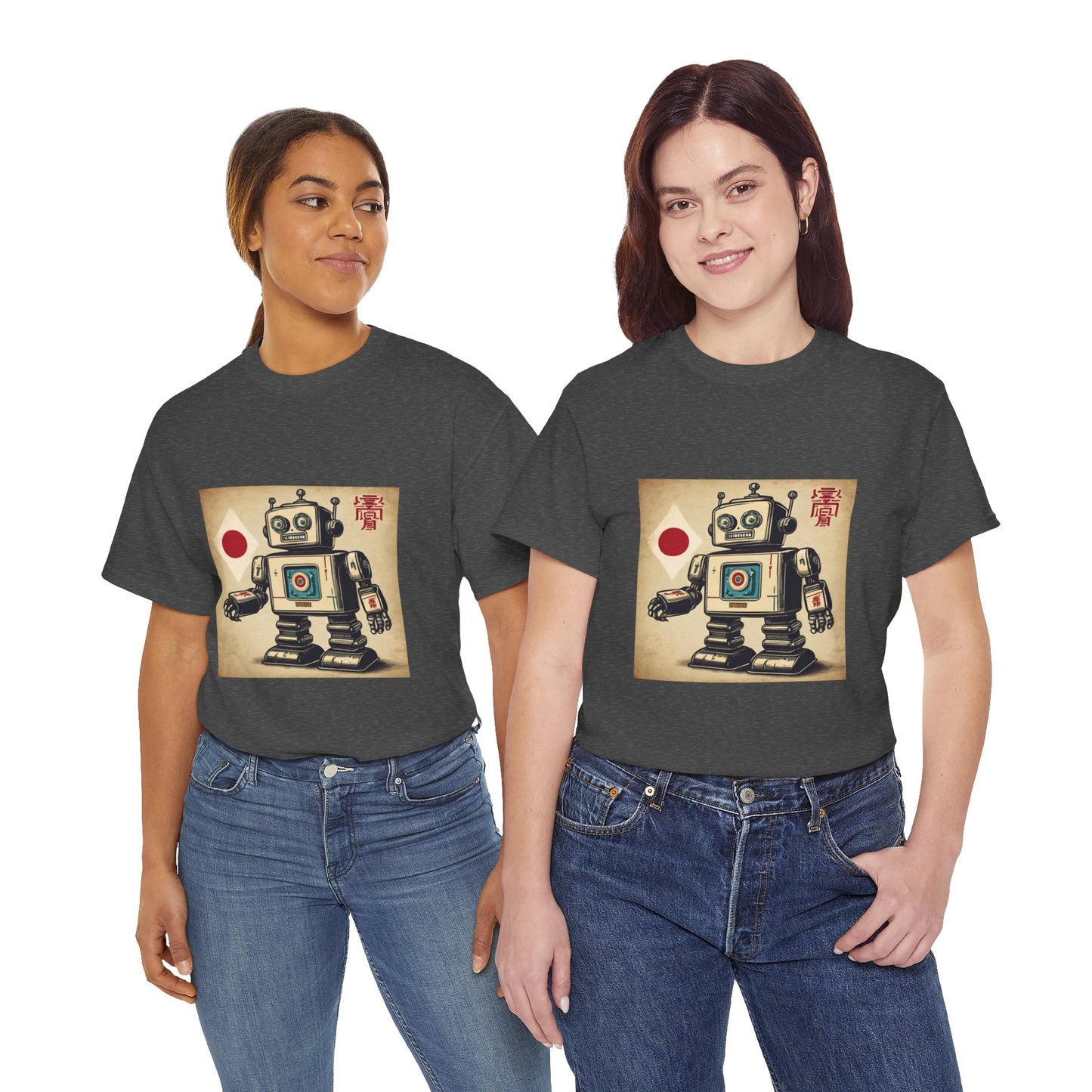 Camiseta deportiva con diseño de robot japonés vintage - Flashlander