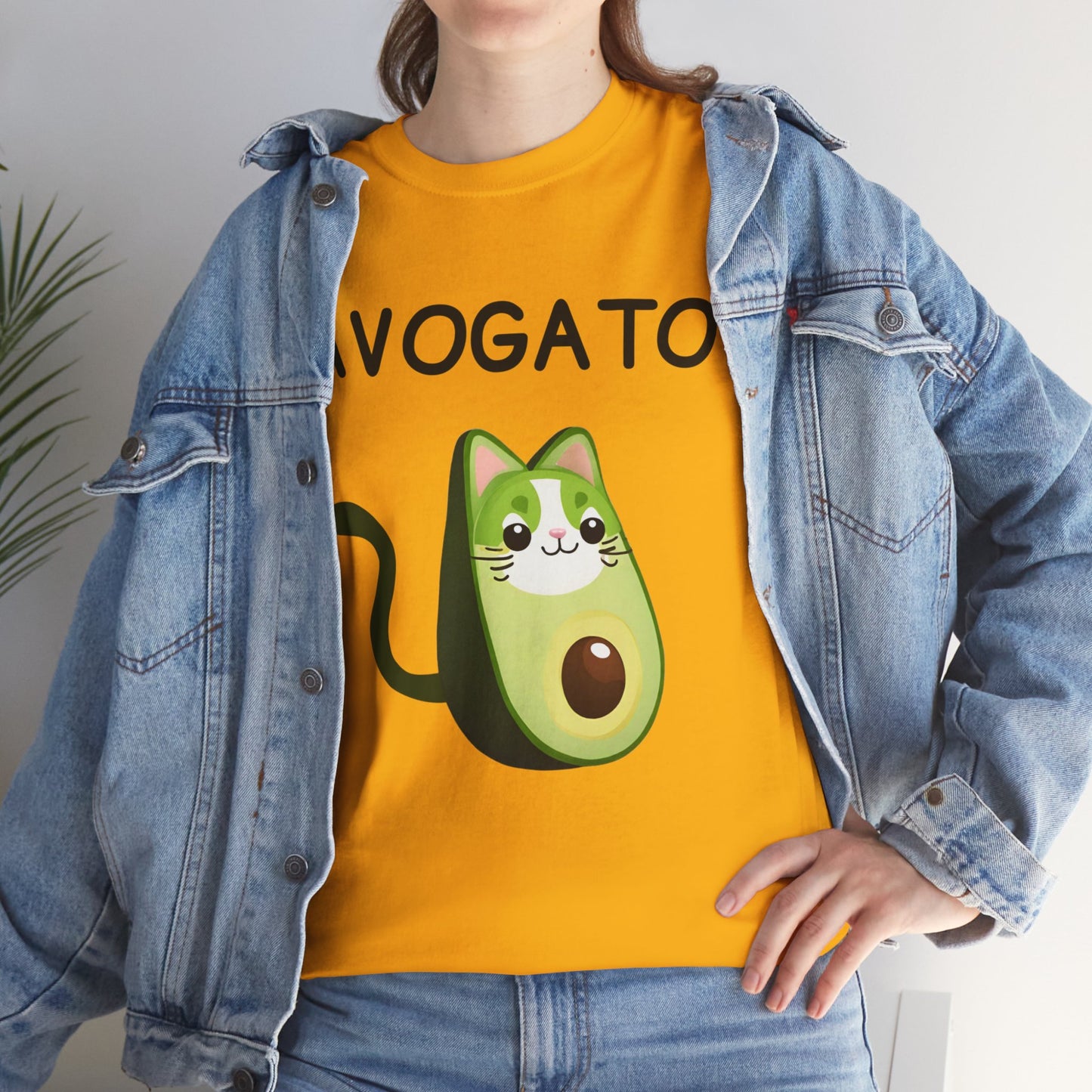 Avogato Funny Avocado Cat Face - Flashlander Gym Shirt