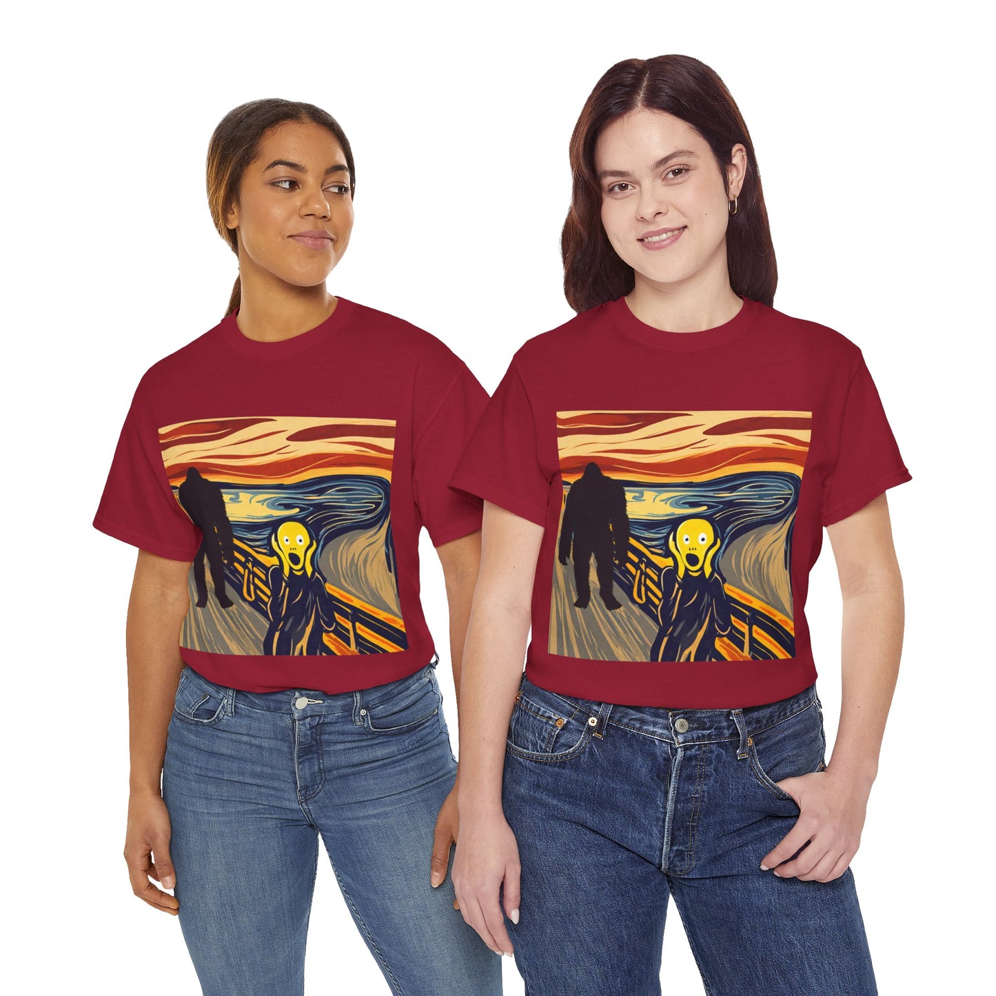 The Scream Meets Bigfoot A Startling Encounter - Flashlander Gym Shirt