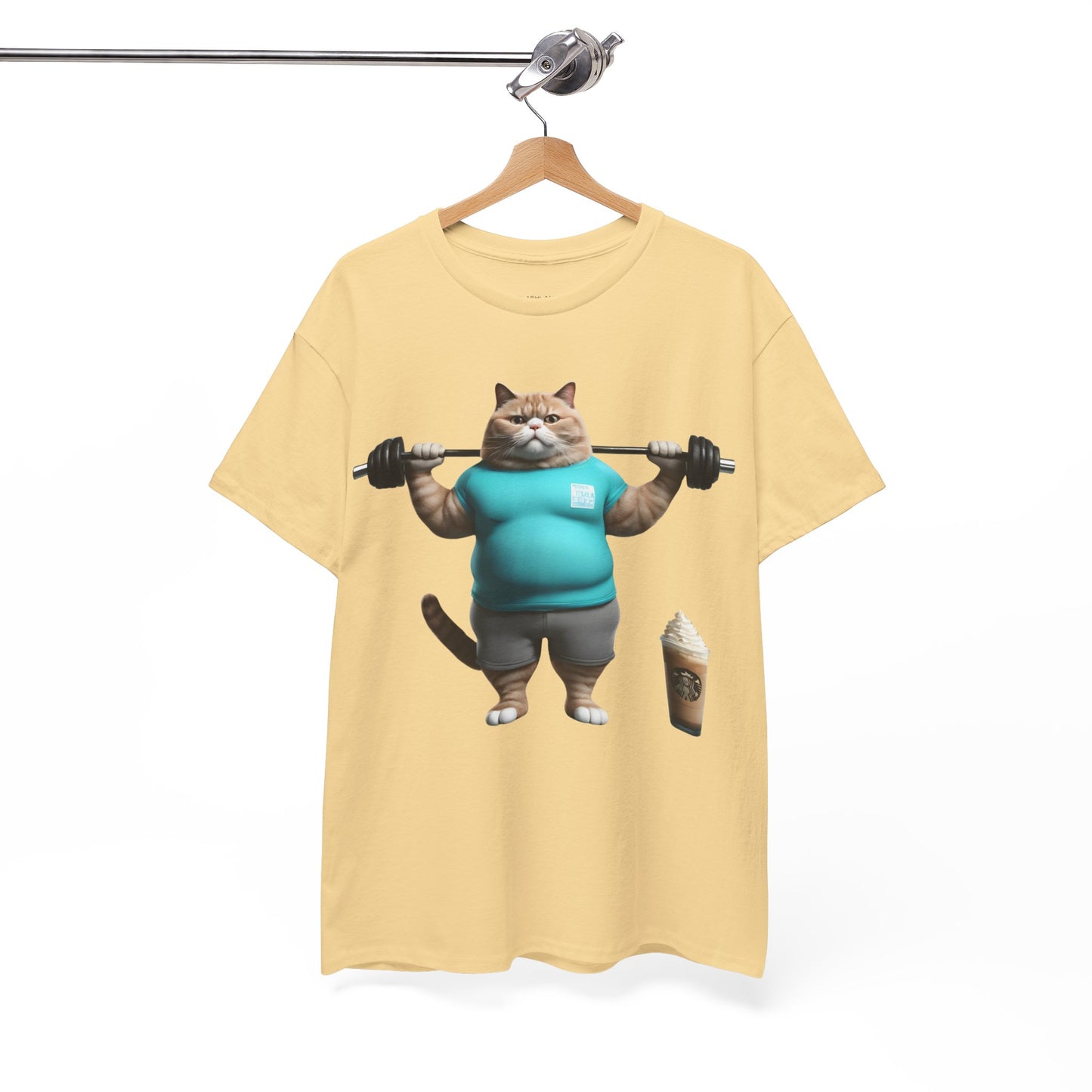 Funny Fat Cat Lifting - Flashlander Gym Shirt