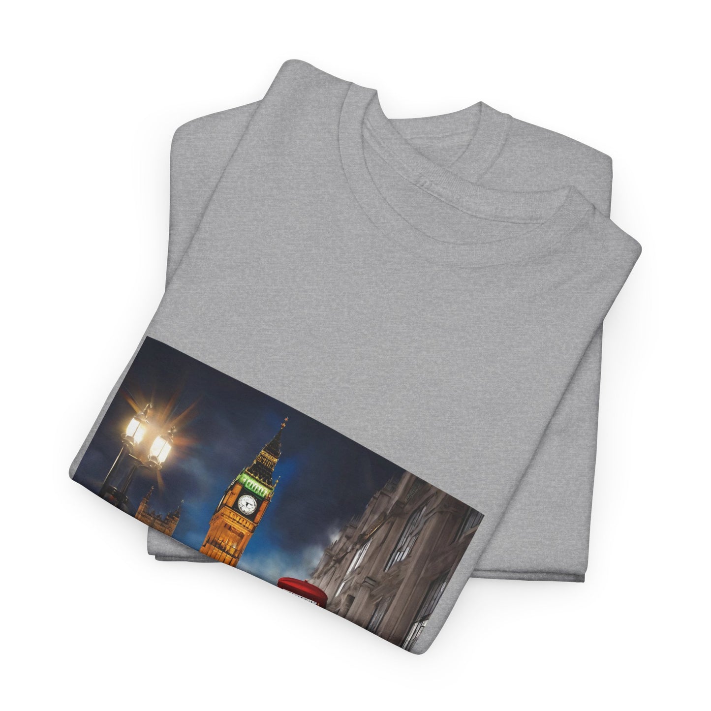 London City Big Ben, Reino Unido, Inglaterra Camisa Unisex Heavy Cotton Camiseta Marca Flashlander