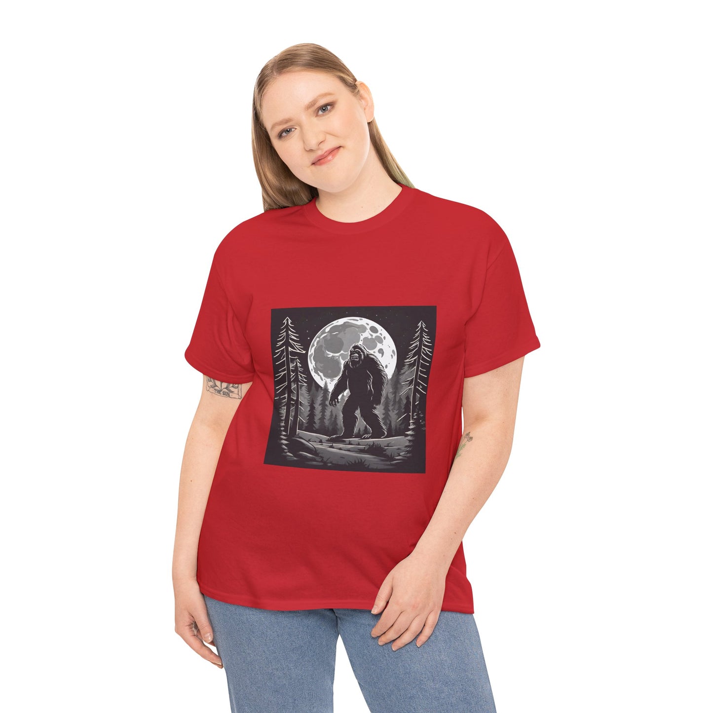 Bigfoot Funny Sasquatch Flashlander Gym Shirt